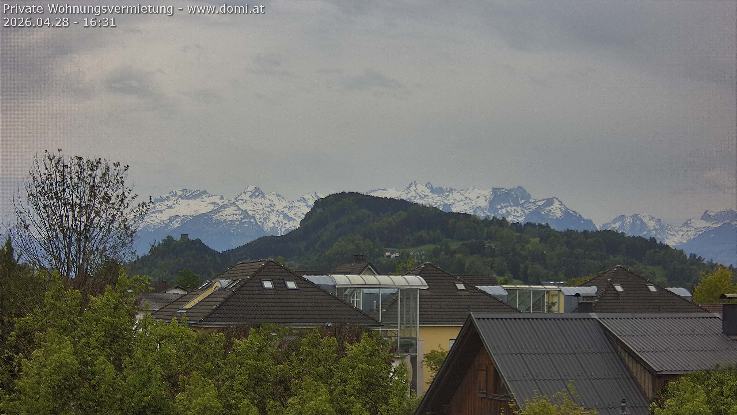 Archiv Foto Webcam Ausblick von Gisingen in Feldkirch auf Alvier und Fulfirst