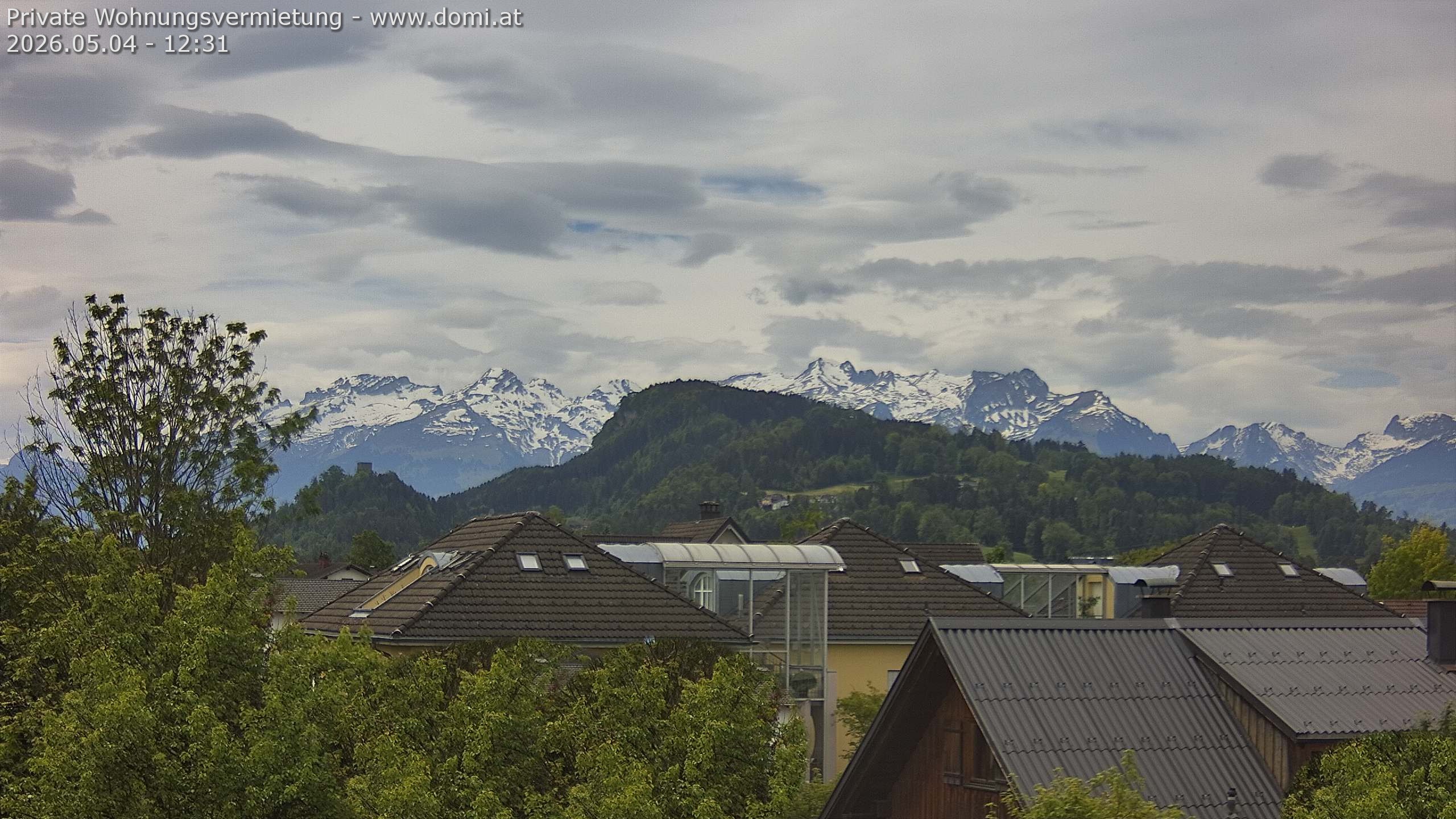 Archived image Webcam View of Alvier and Fulfirst from Gisingen in Feldkirch