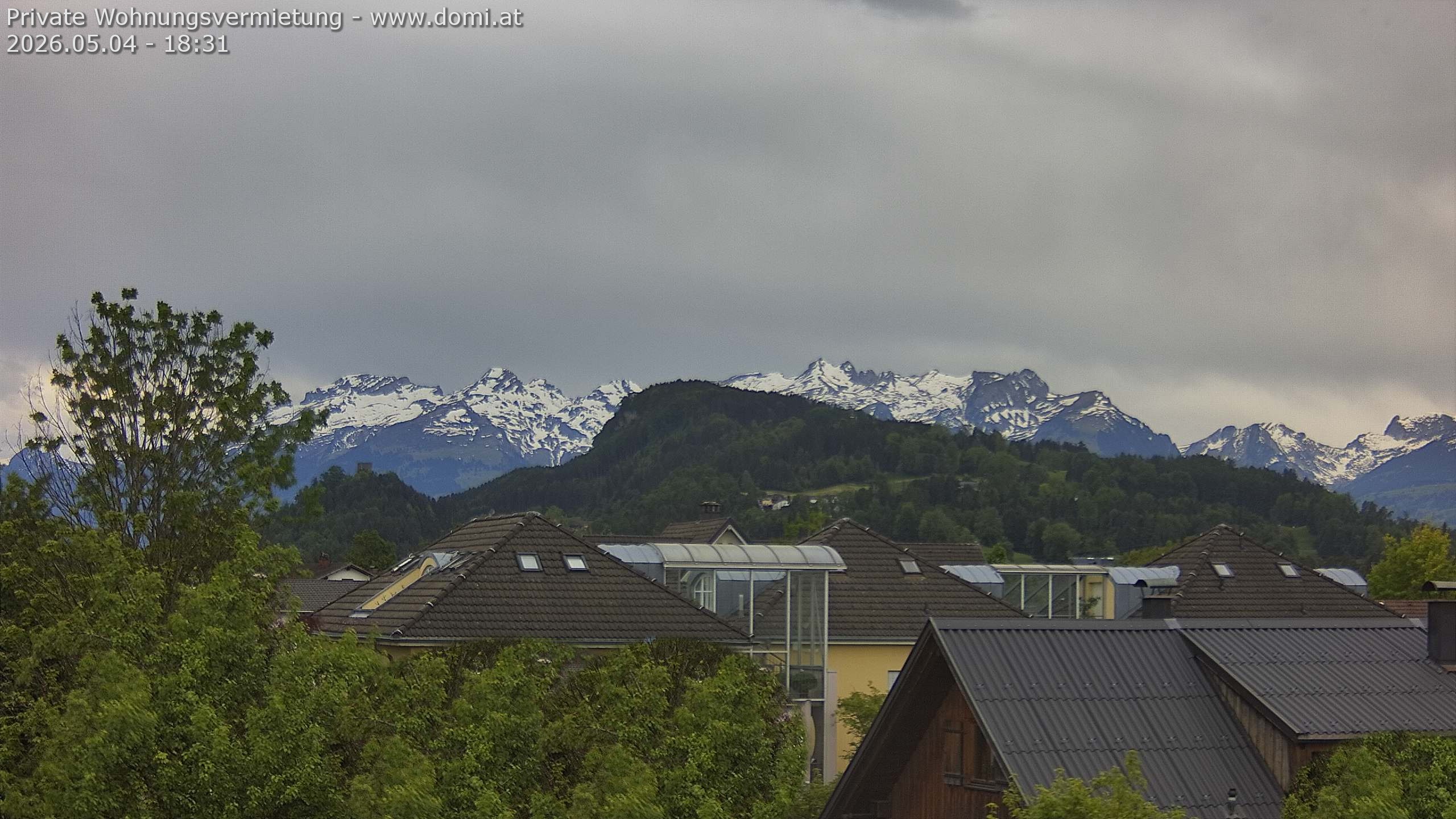 Archiv Foto Webcam Ausblick von Gisingen in Feldkirch auf Alvier und Fulfirst
