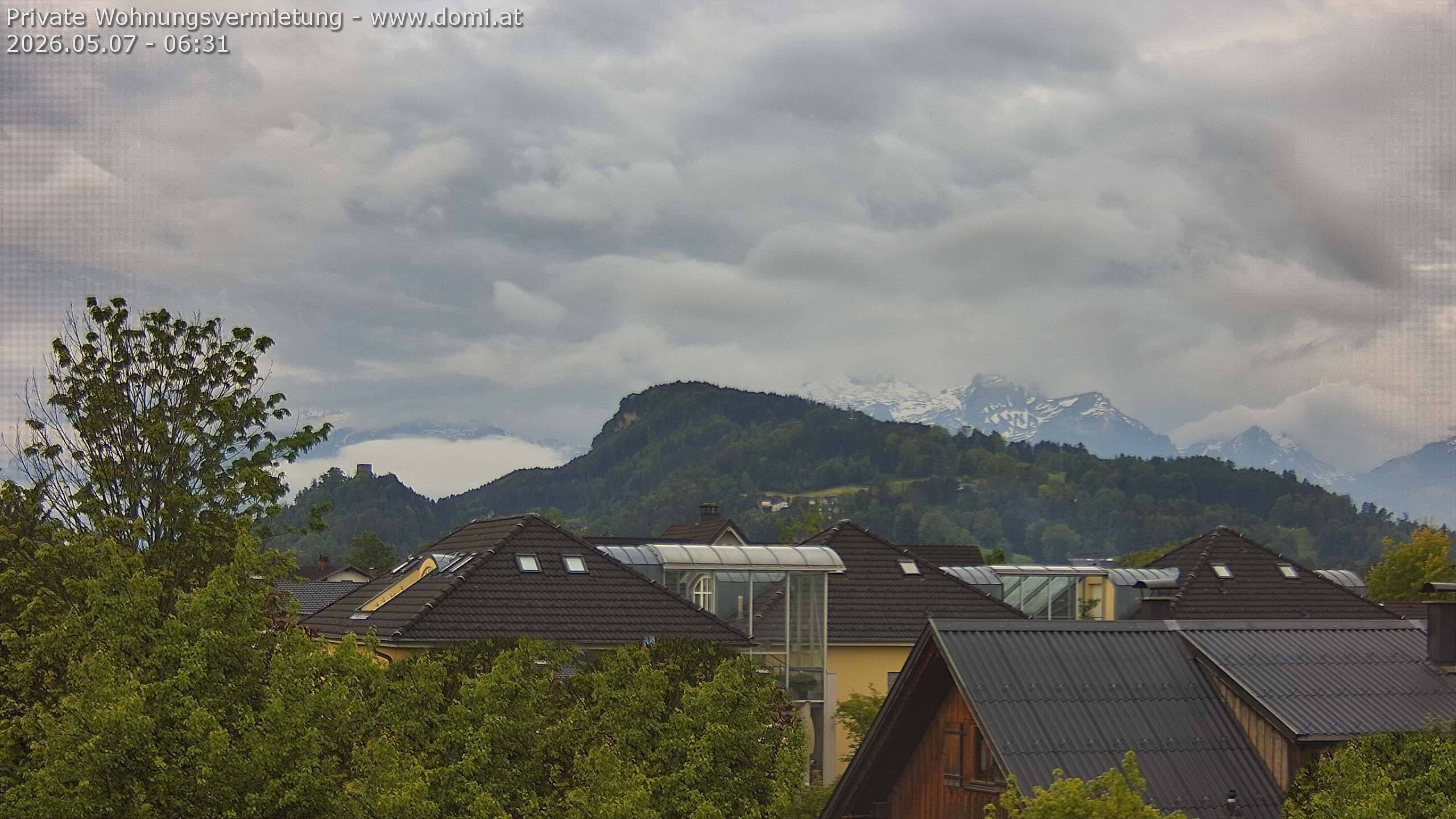 Archiv Foto Webcam Ausblick von Gisingen in Feldkirch auf Alvier und Fulfirst