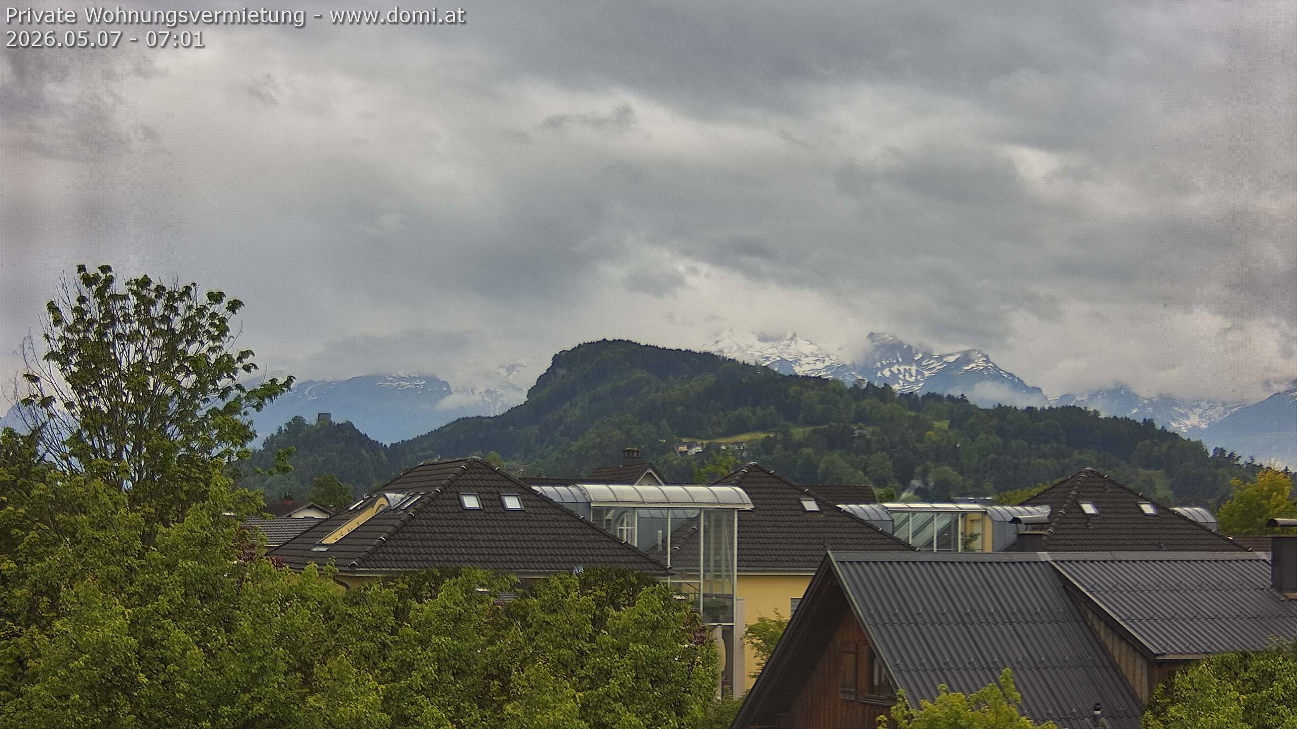 Archiv Foto Webcam Ausblick von Gisingen in Feldkirch auf Alvier und Fulfirst