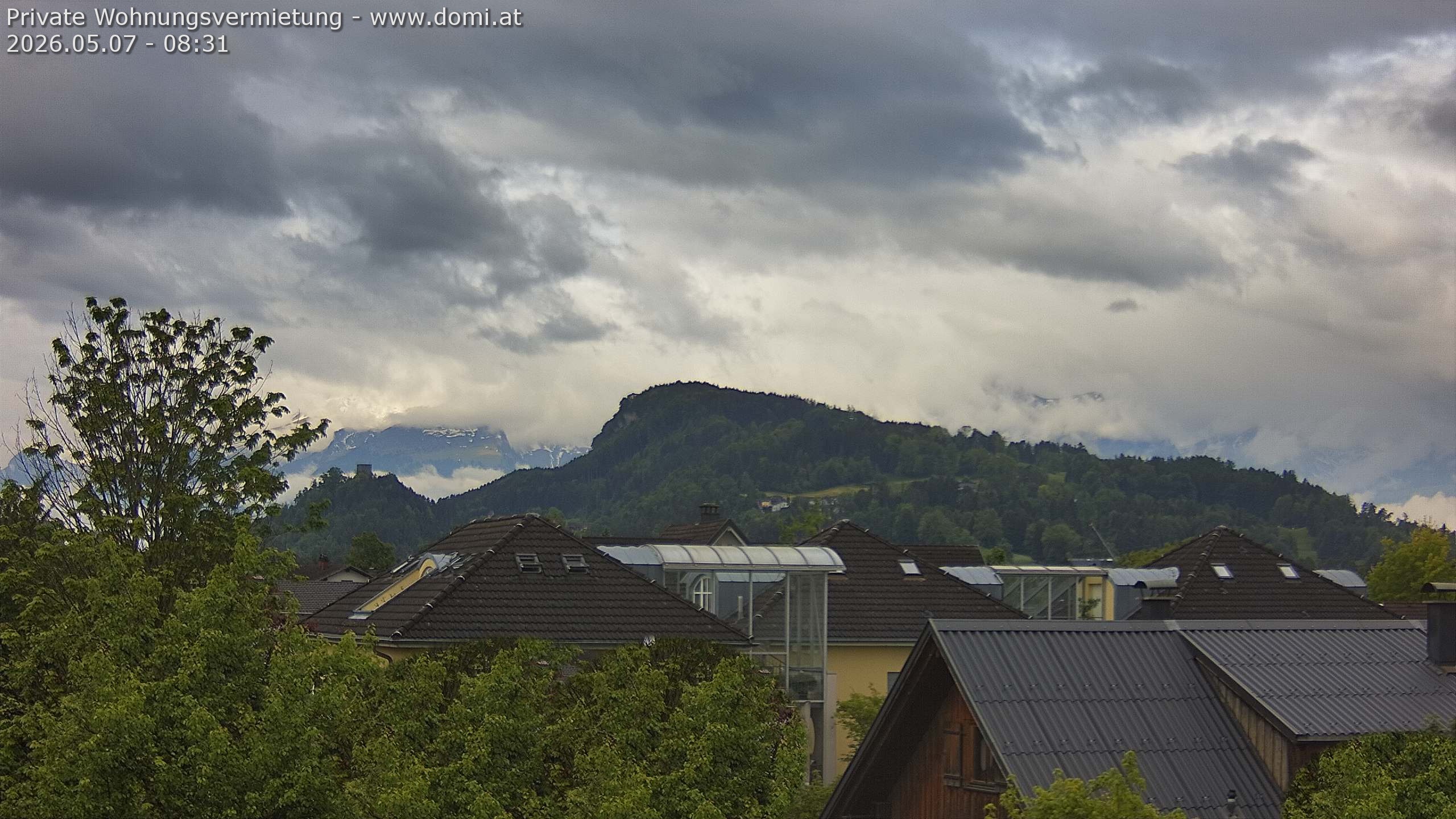 Archiv Foto Webcam Ausblick von Gisingen in Feldkirch auf Alvier und Fulfirst