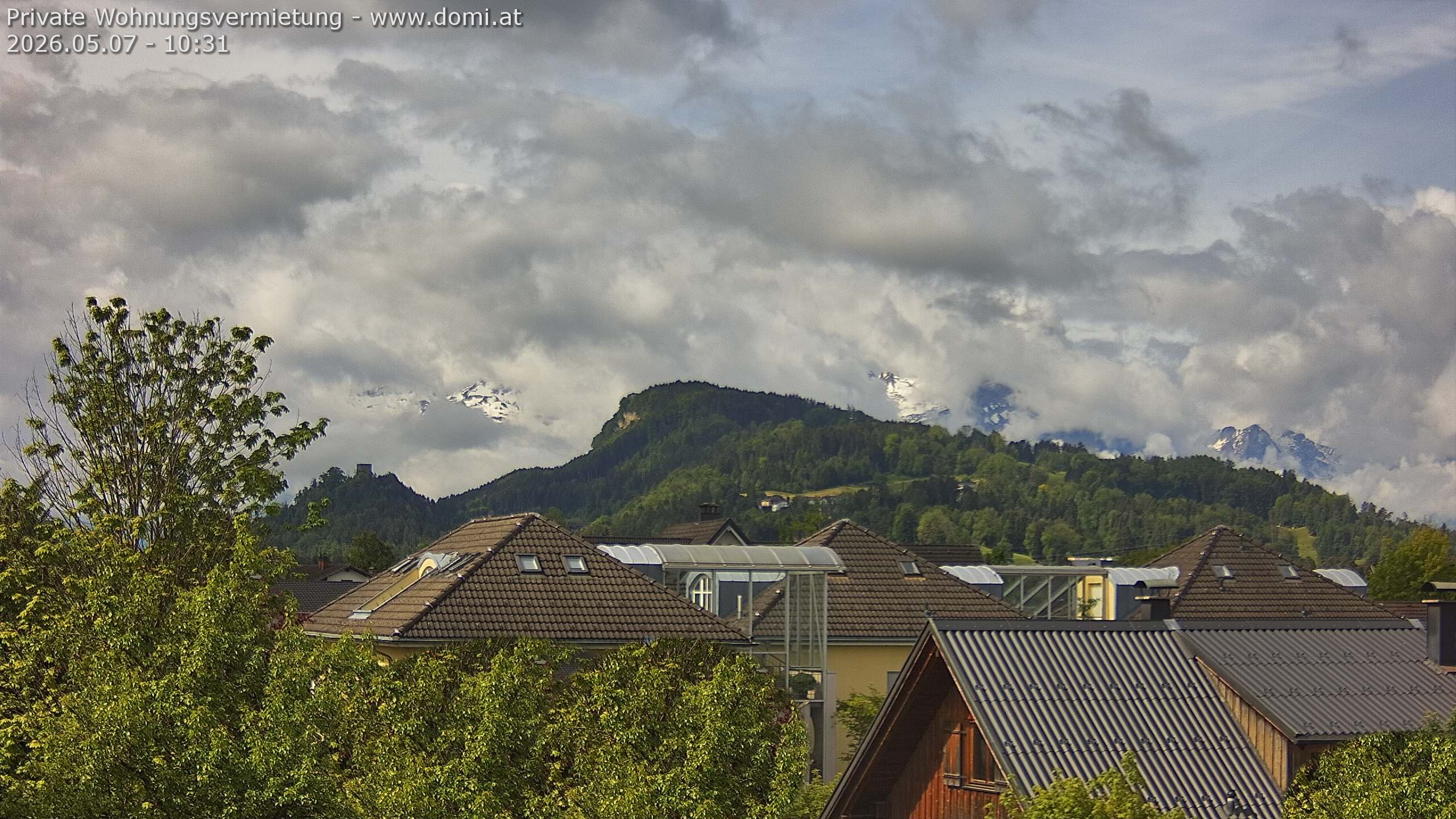 Archiv Foto Webcam Ausblick von Gisingen in Feldkirch auf Alvier und Fulfirst