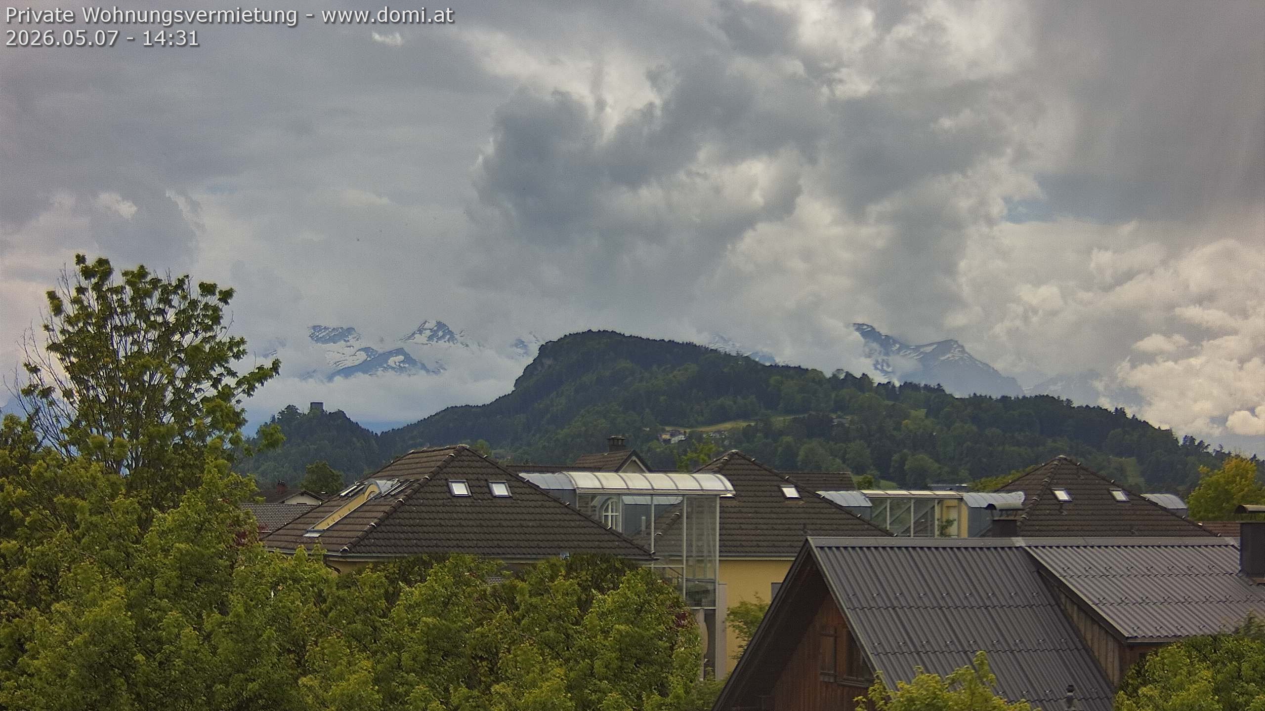 Archiv Foto Webcam Ausblick von Gisingen in Feldkirch auf Alvier und Fulfirst