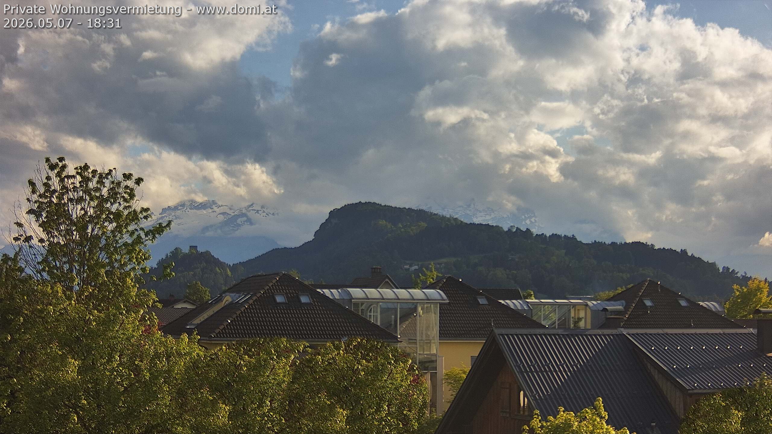Archiv Foto Webcam Ausblick von Gisingen in Feldkirch auf Alvier und Fulfirst
