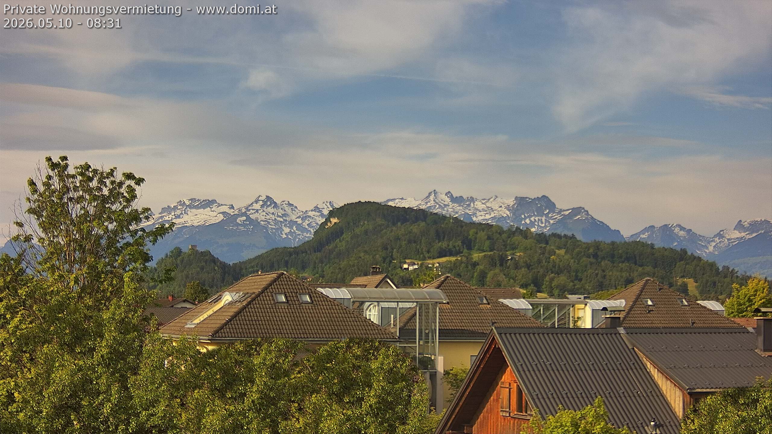Archived image Webcam View of Alvier and Fulfirst from Gisingen in Feldkirch