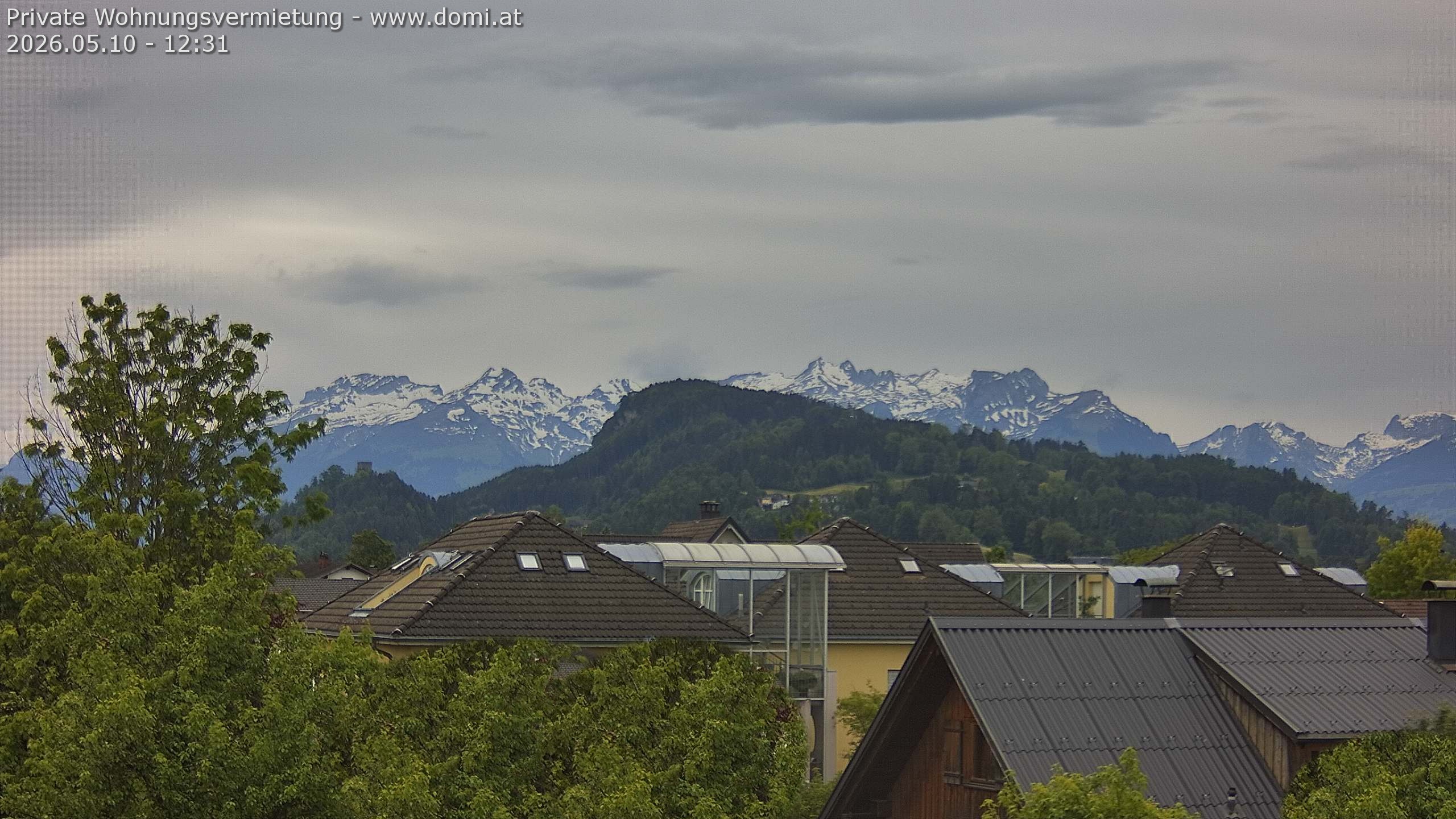 Archived image Webcam View of Alvier and Fulfirst from Gisingen in Feldkirch
