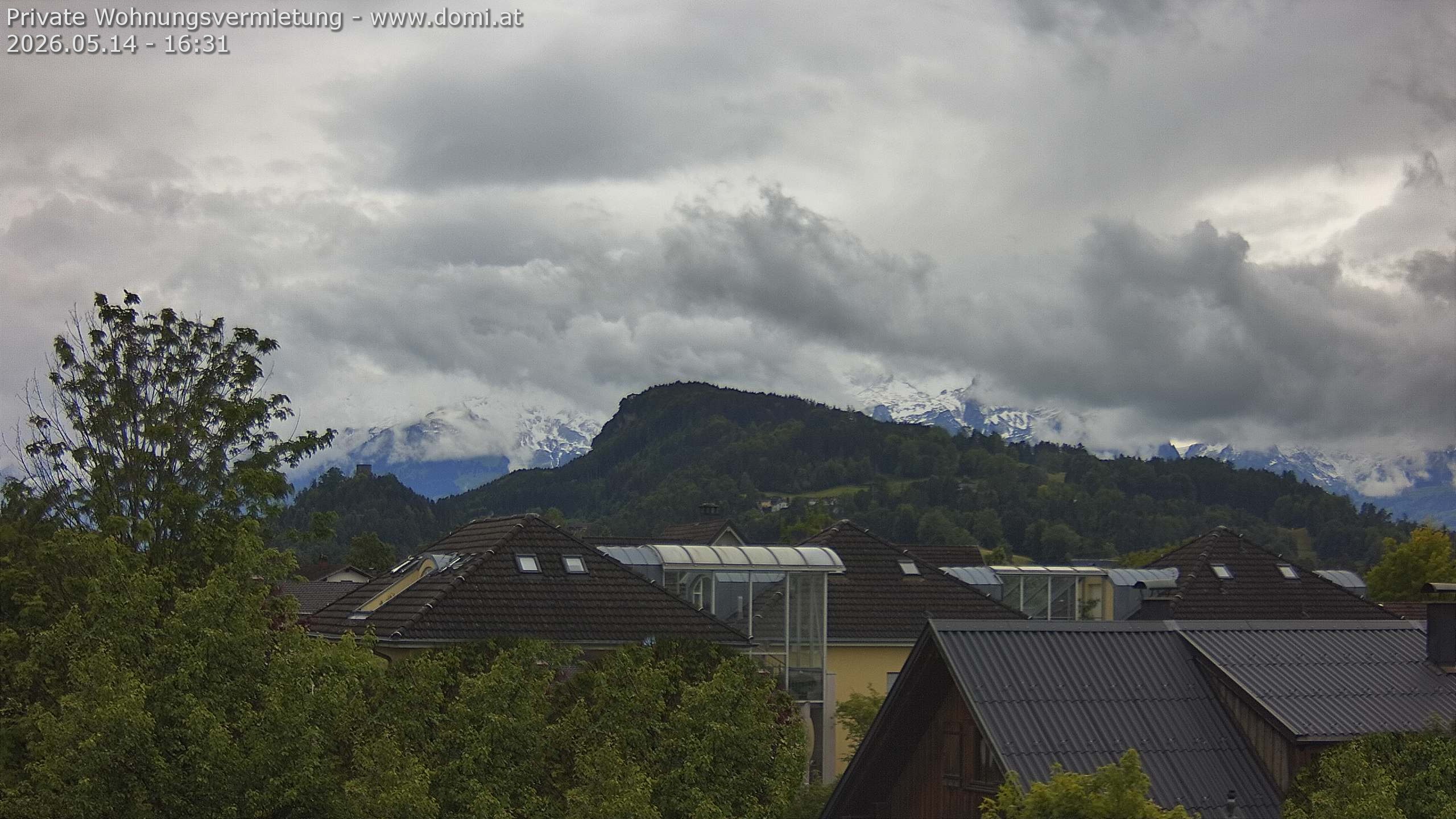 Archiv Foto Webcam Ausblick von Gisingen in Feldkirch auf Alvier und Fulfirst