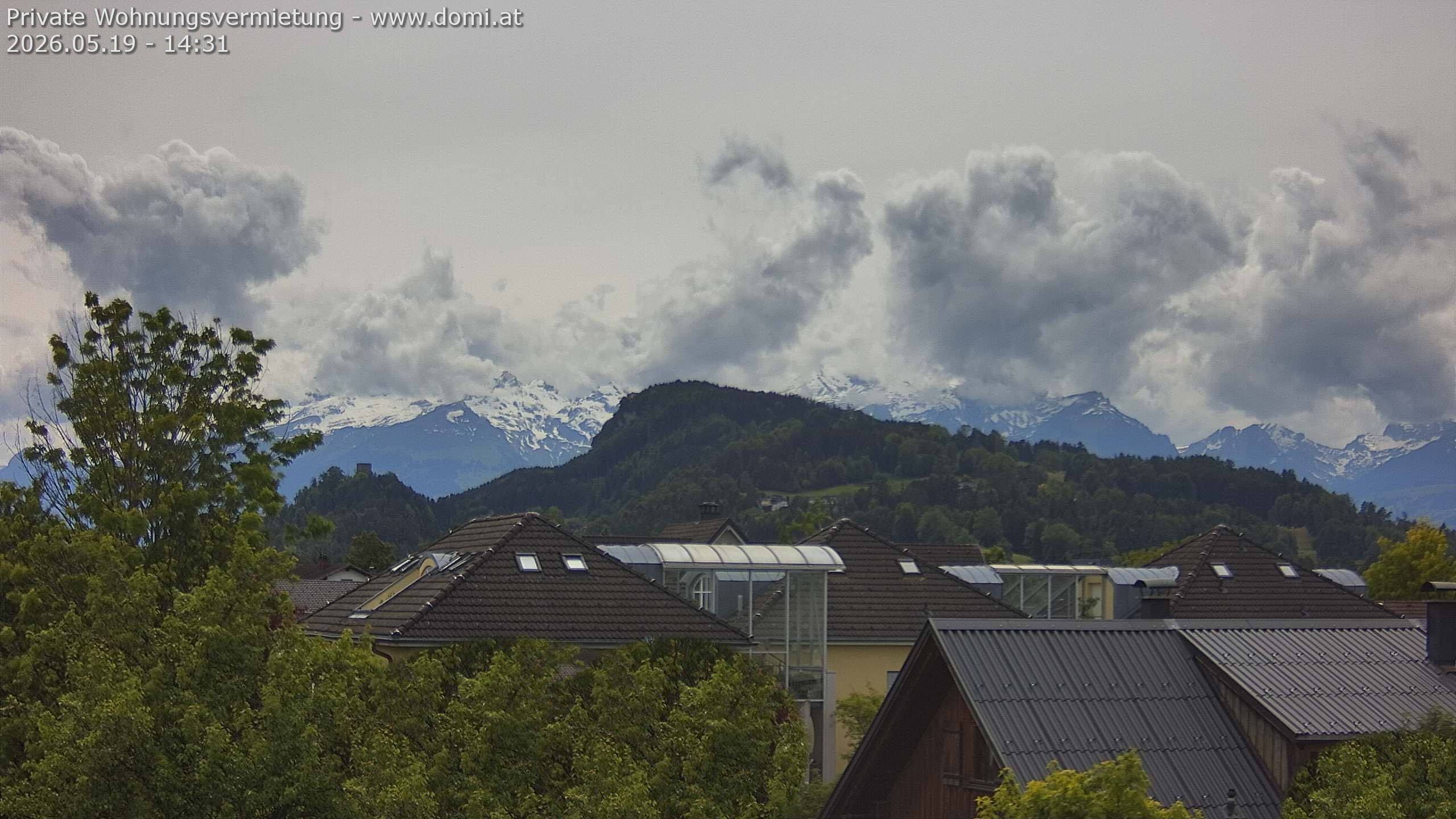 Archiv Foto Webcam Ausblick von Gisingen in Feldkirch auf Alvier und Fulfirst