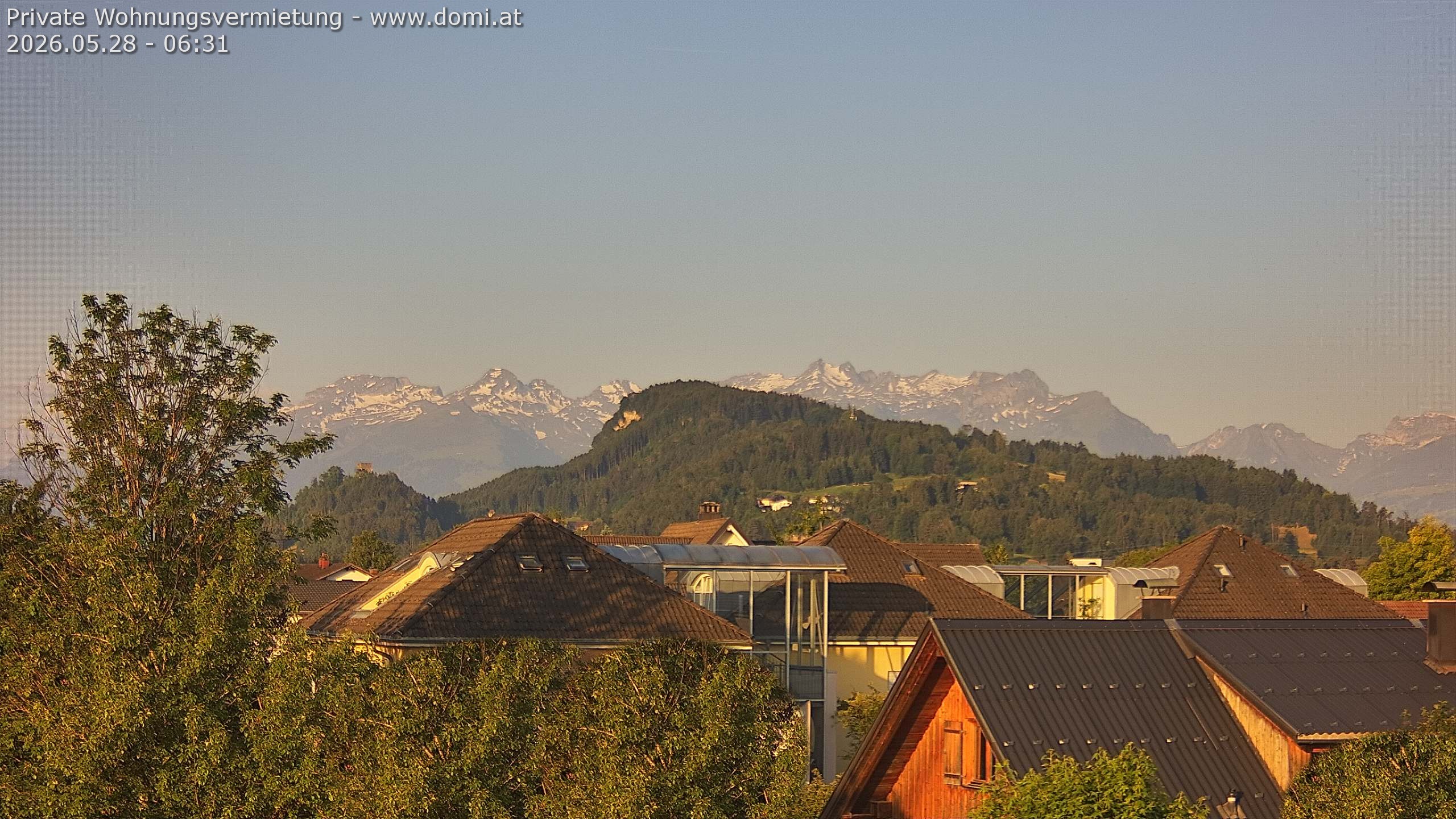 Archiv Foto Webcam Ausblick von Gisingen in Feldkirch auf Alvier und Fulfirst