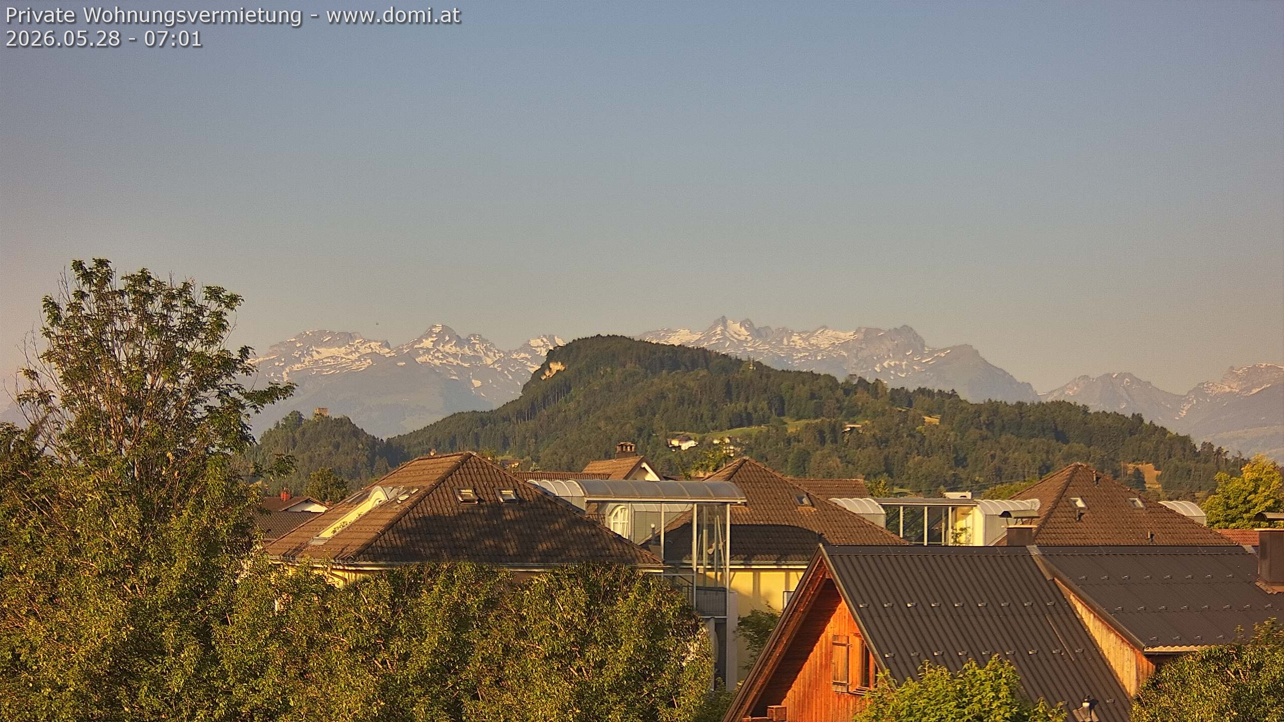 Archiv Foto Webcam Ausblick von Gisingen in Feldkirch auf Alvier und Fulfirst