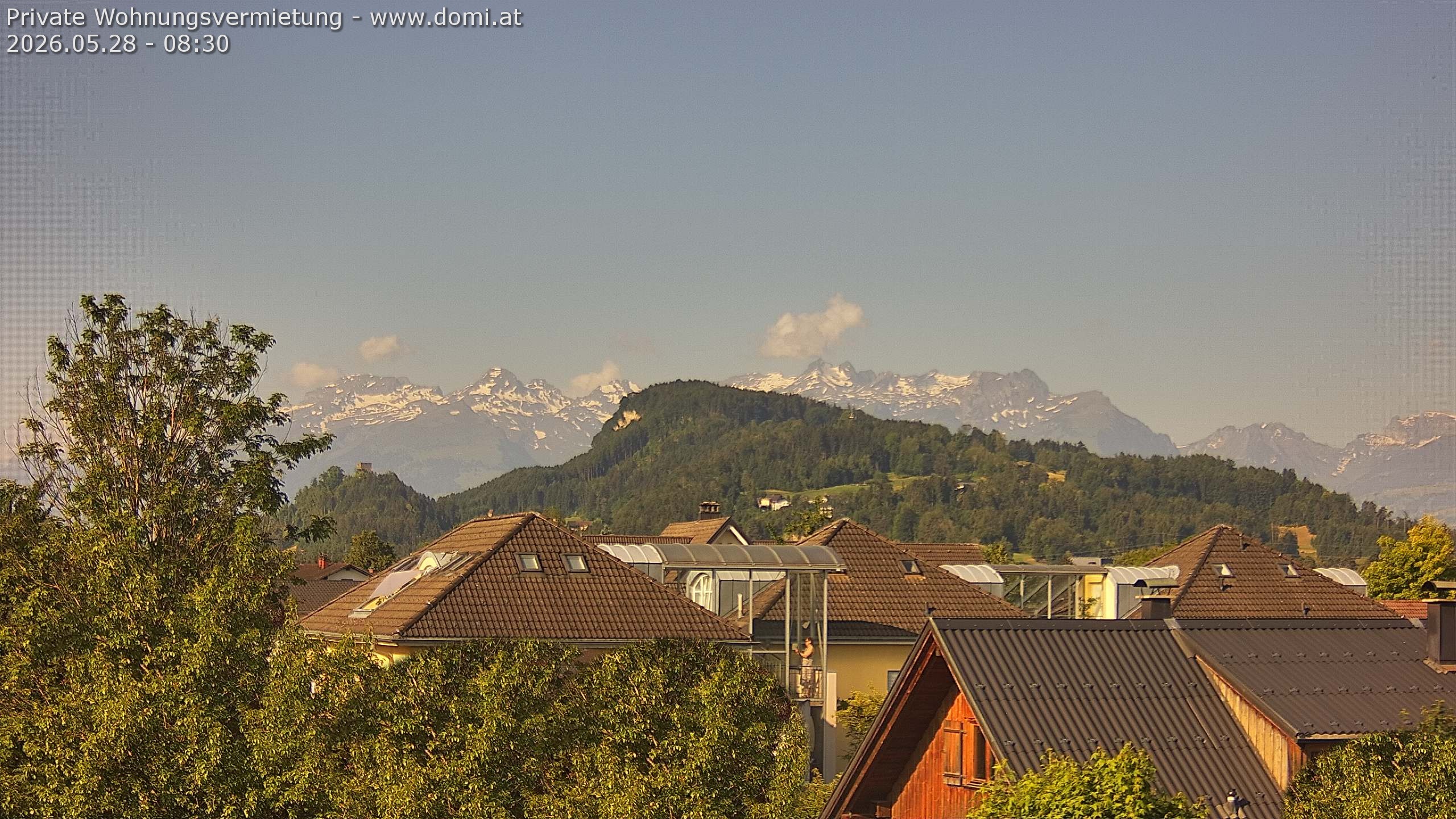 Archiv Foto Webcam Ausblick von Gisingen in Feldkirch auf Alvier und Fulfirst