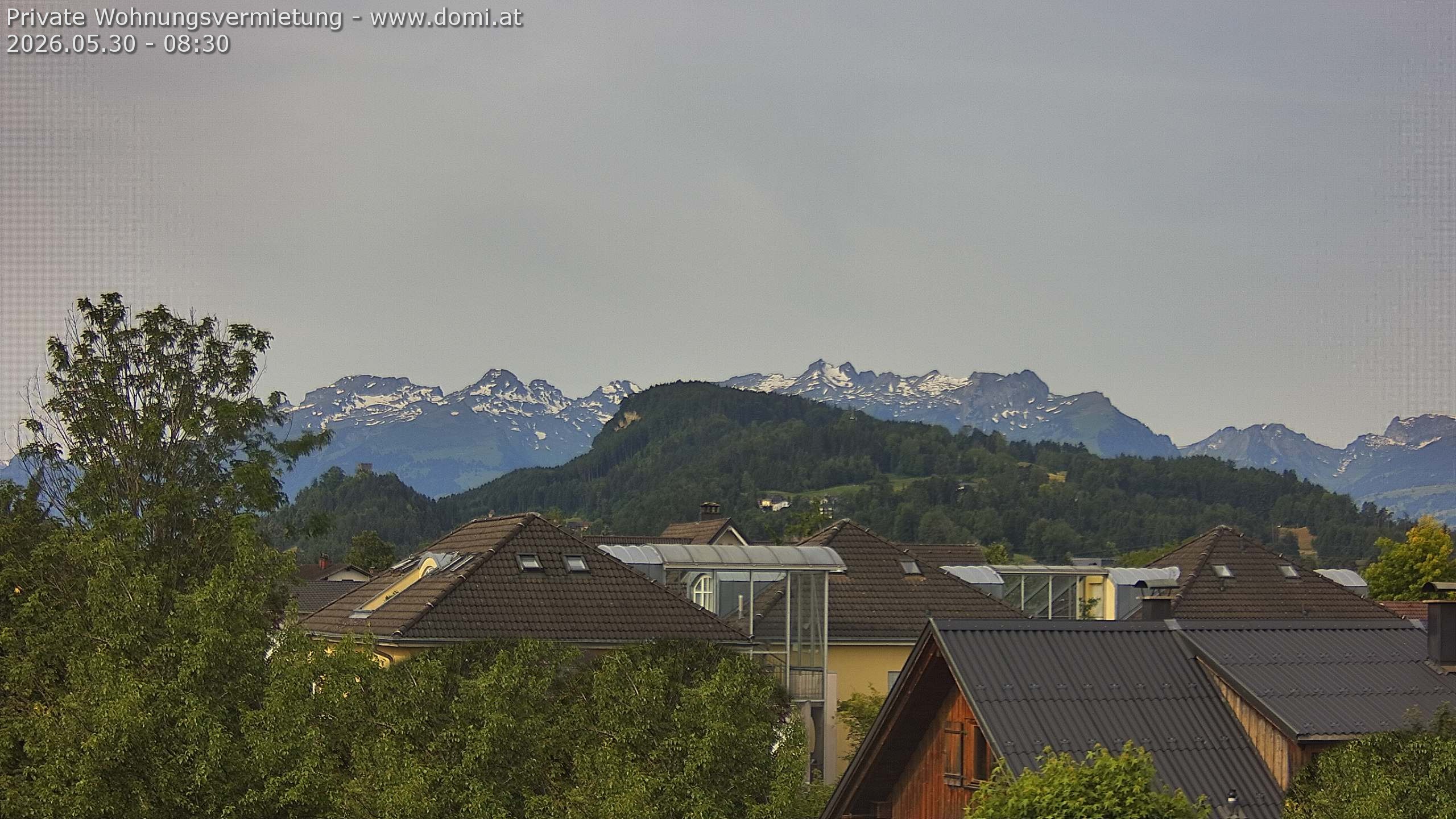 Archived image Webcam View of Alvier and Fulfirst from Gisingen in Feldkirch