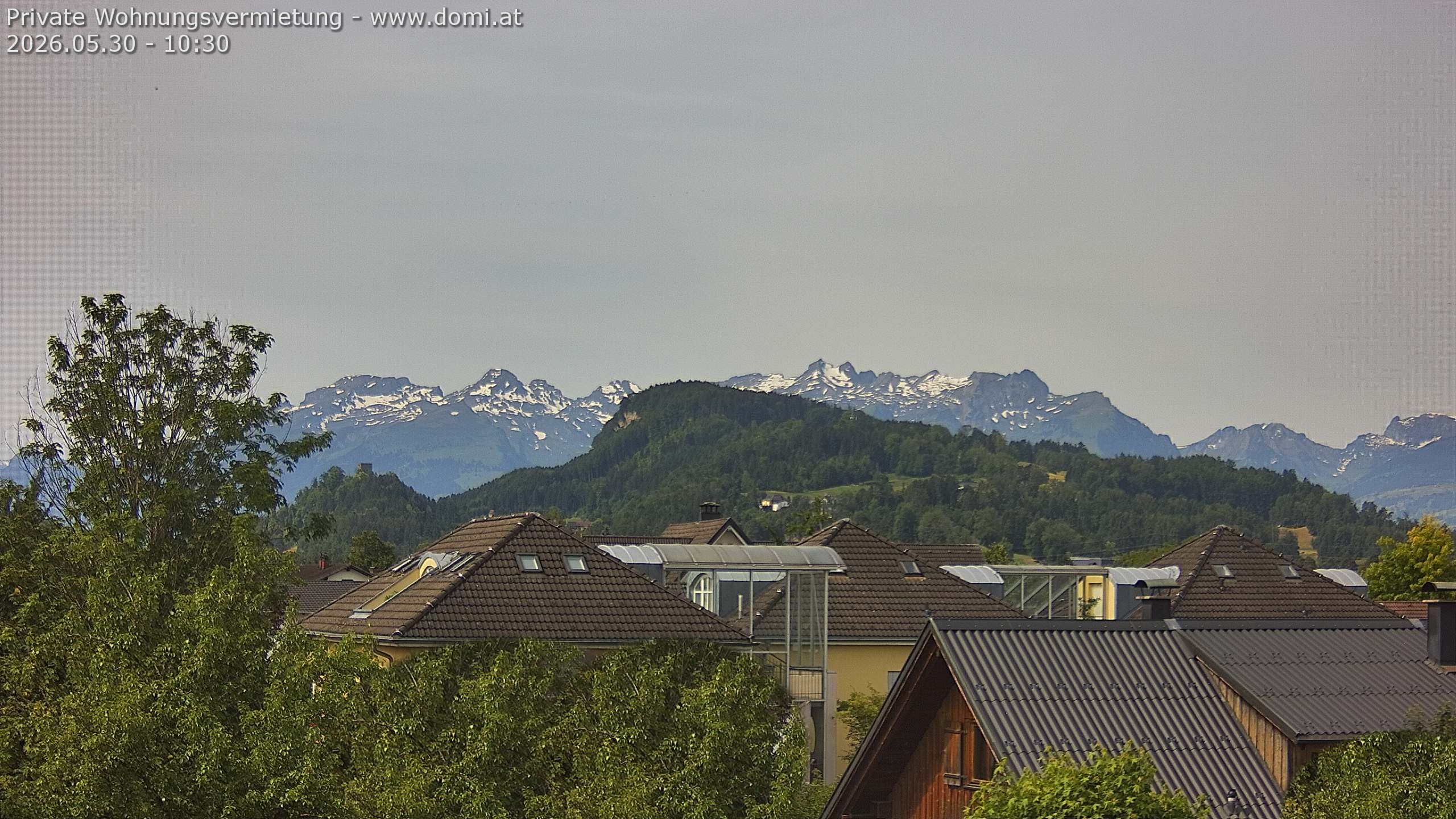 Archived image Webcam View of Alvier and Fulfirst from Gisingen in Feldkirch