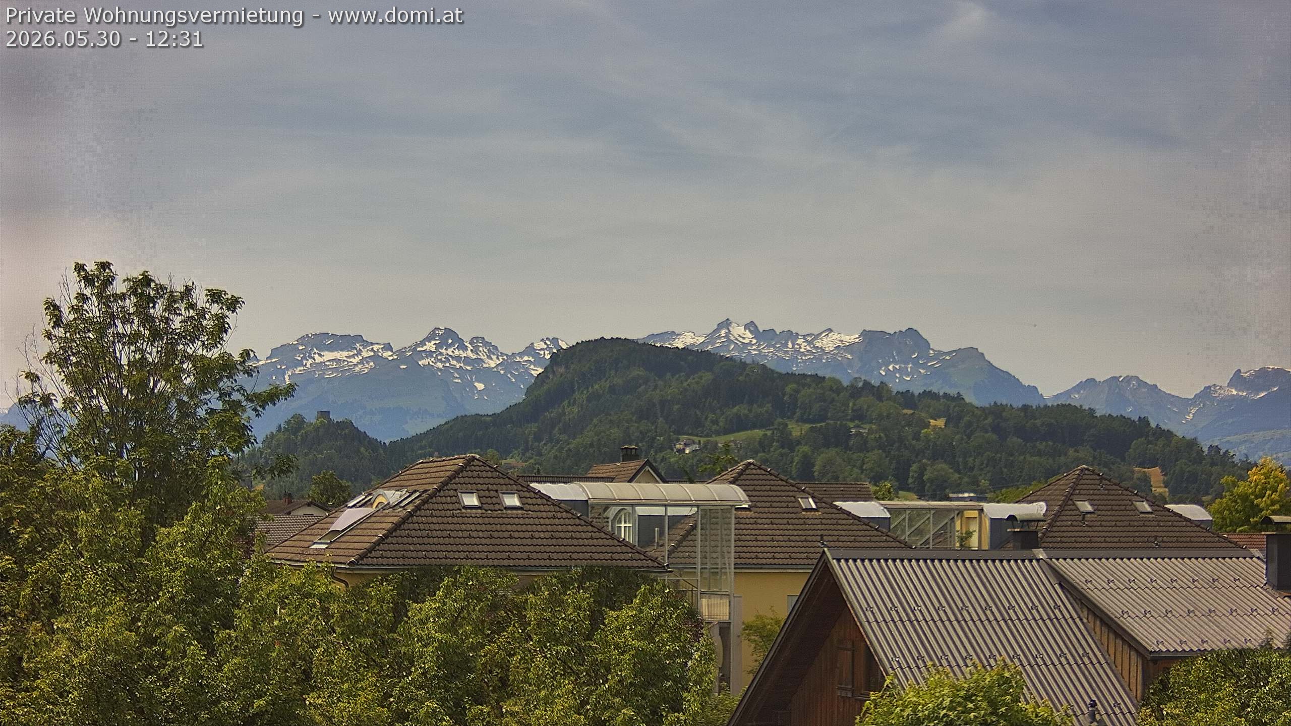 Archived image Webcam View of Alvier and Fulfirst from Gisingen in Feldkirch