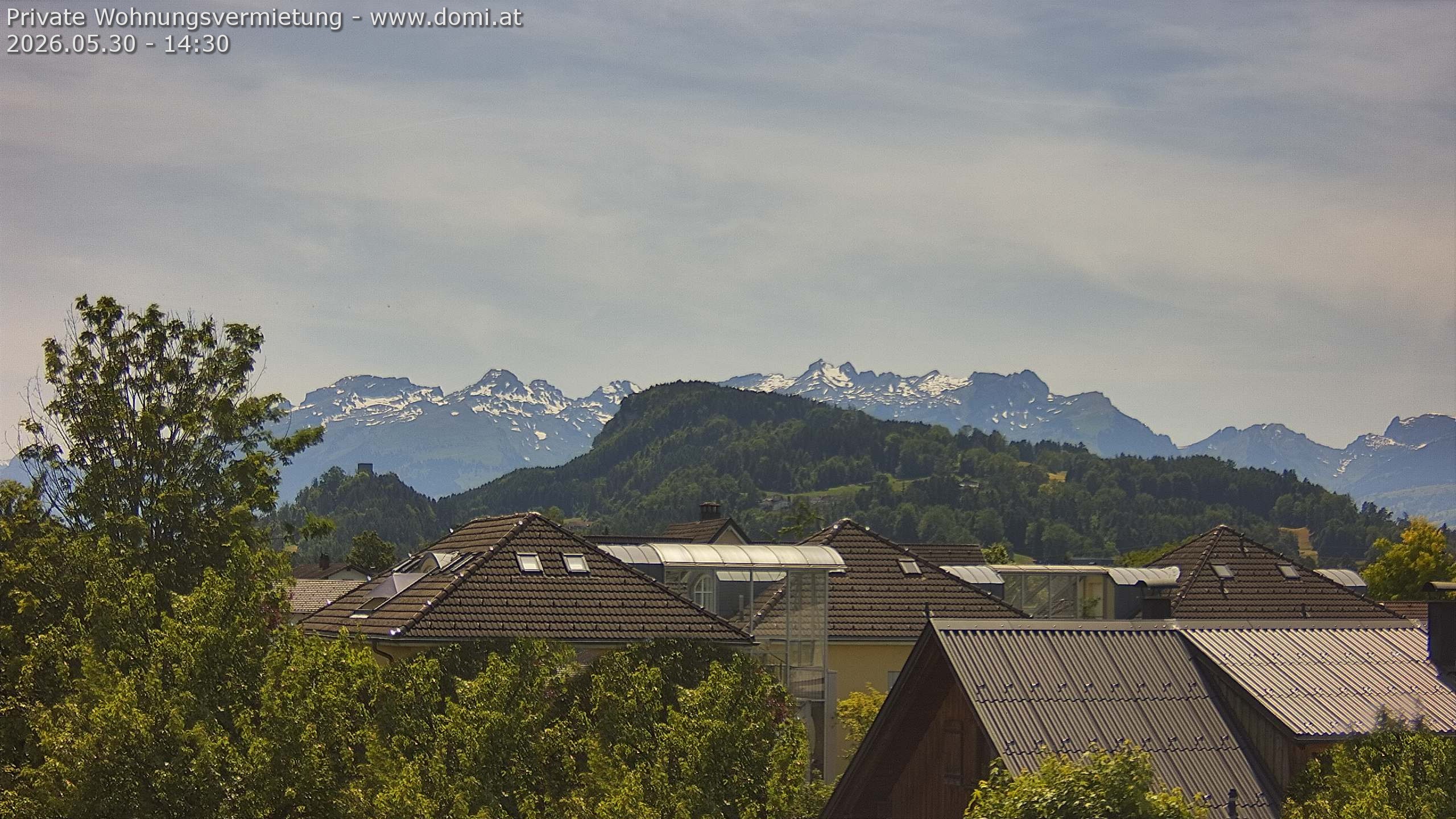 Archived image Webcam View of Alvier and Fulfirst from Gisingen in Feldkirch