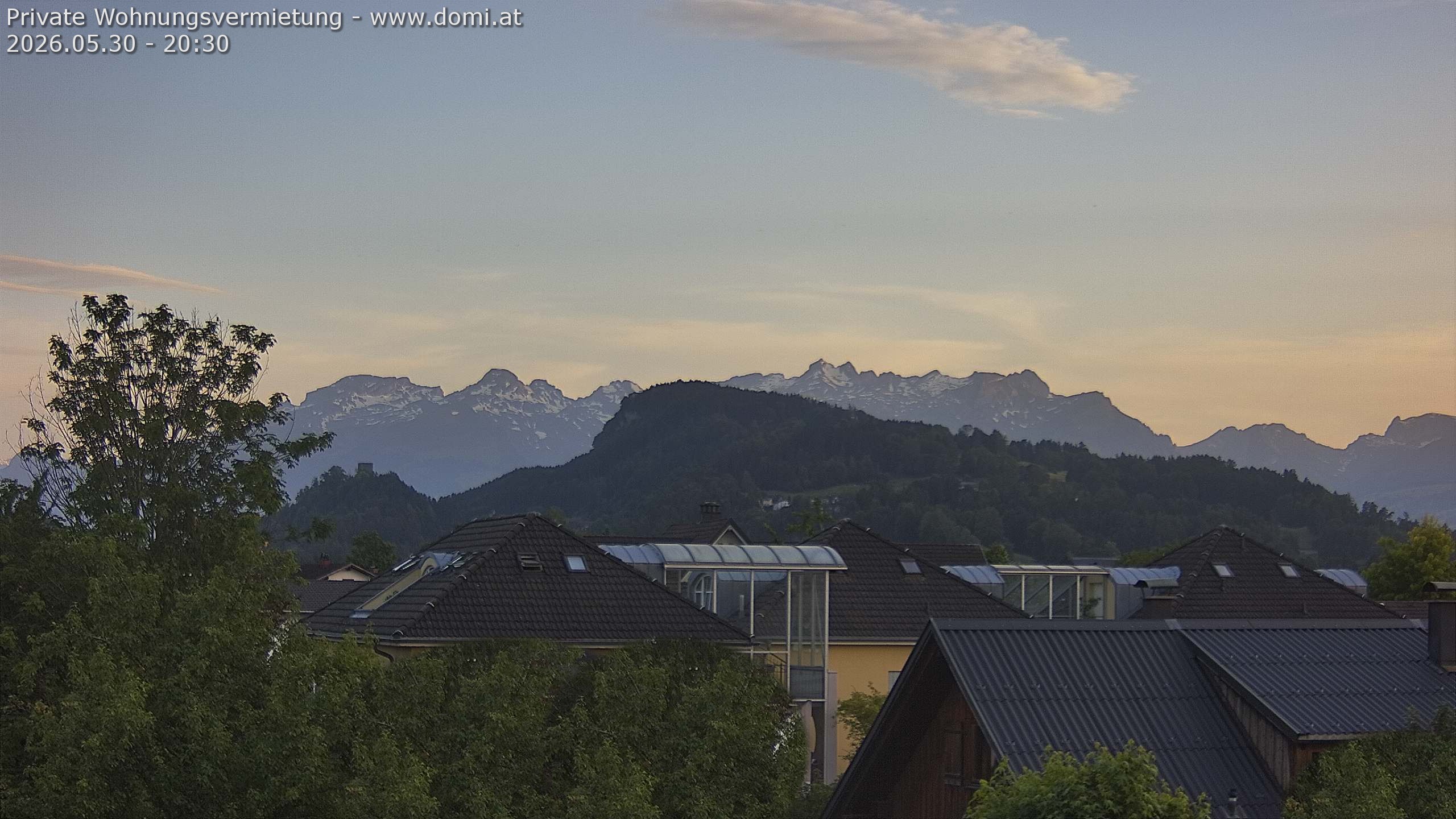 Archived image Webcam View of Alvier and Fulfirst from Gisingen in Feldkirch