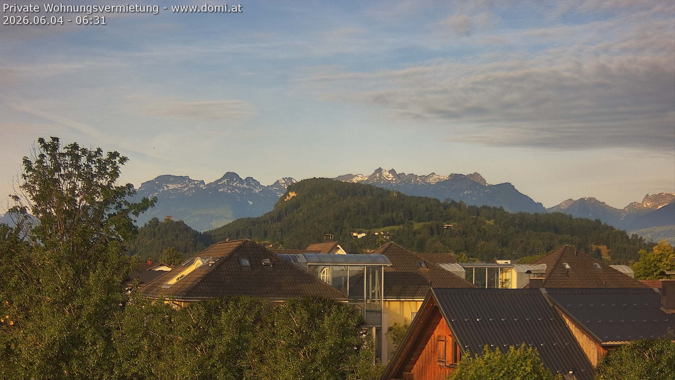 Archiv Foto Webcam Ausblick von Gisingen in Feldkirch auf Alvier und Fulfirst