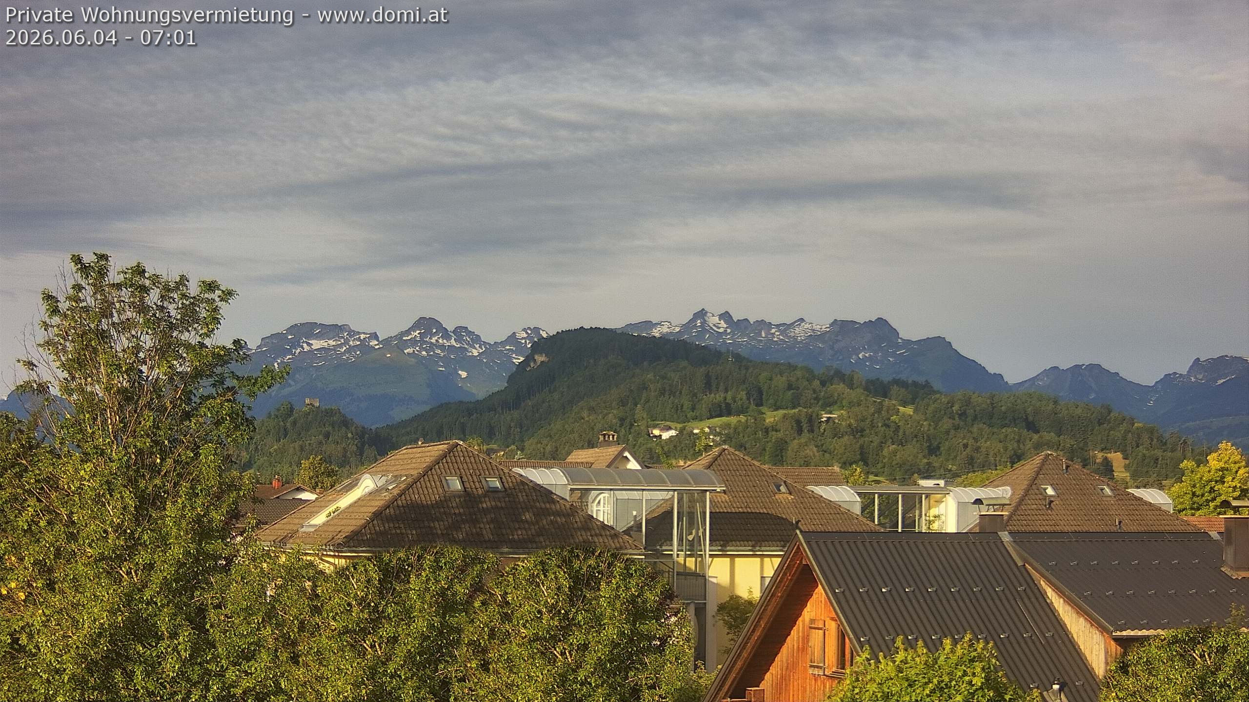 Archiv Foto Webcam Ausblick von Gisingen in Feldkirch auf Alvier und Fulfirst