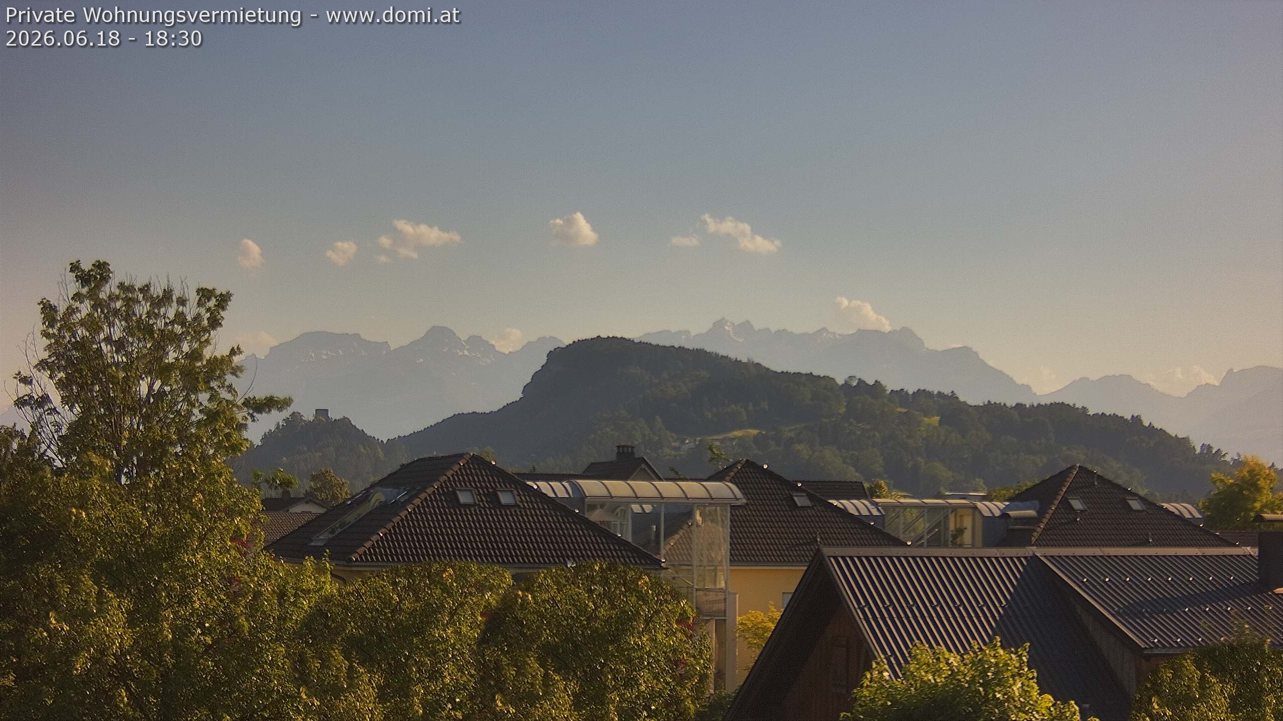Archived image Webcam View of Alvier and Fulfirst from Gisingen in Feldkirch