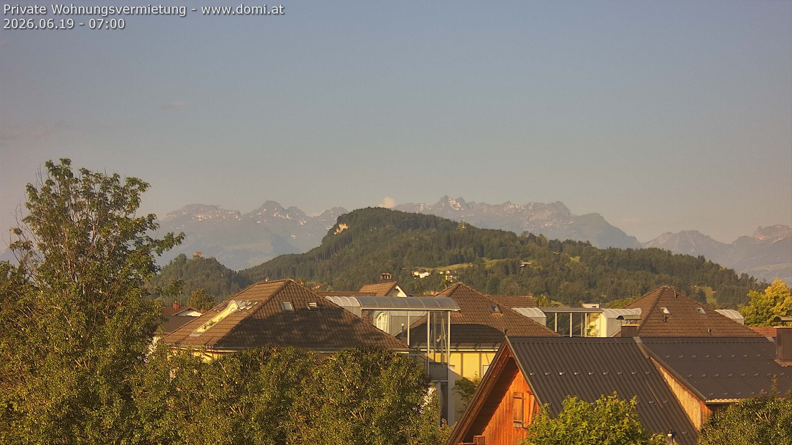 Archiv Foto Webcam Ausblick von Gisingen in Feldkirch auf Alvier und Fulfirst