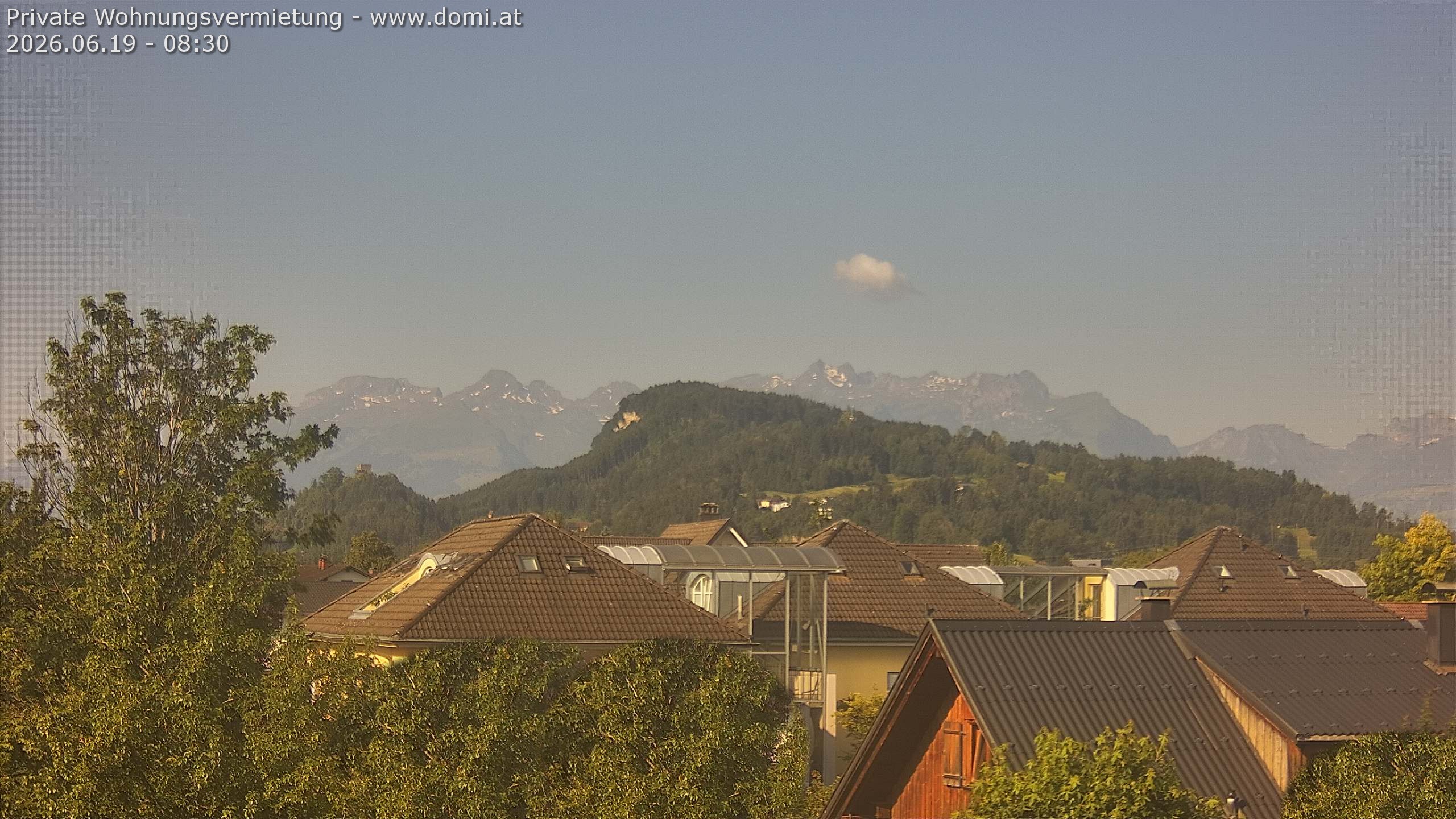 Archiv Foto Webcam Ausblick von Gisingen in Feldkirch auf Alvier und Fulfirst