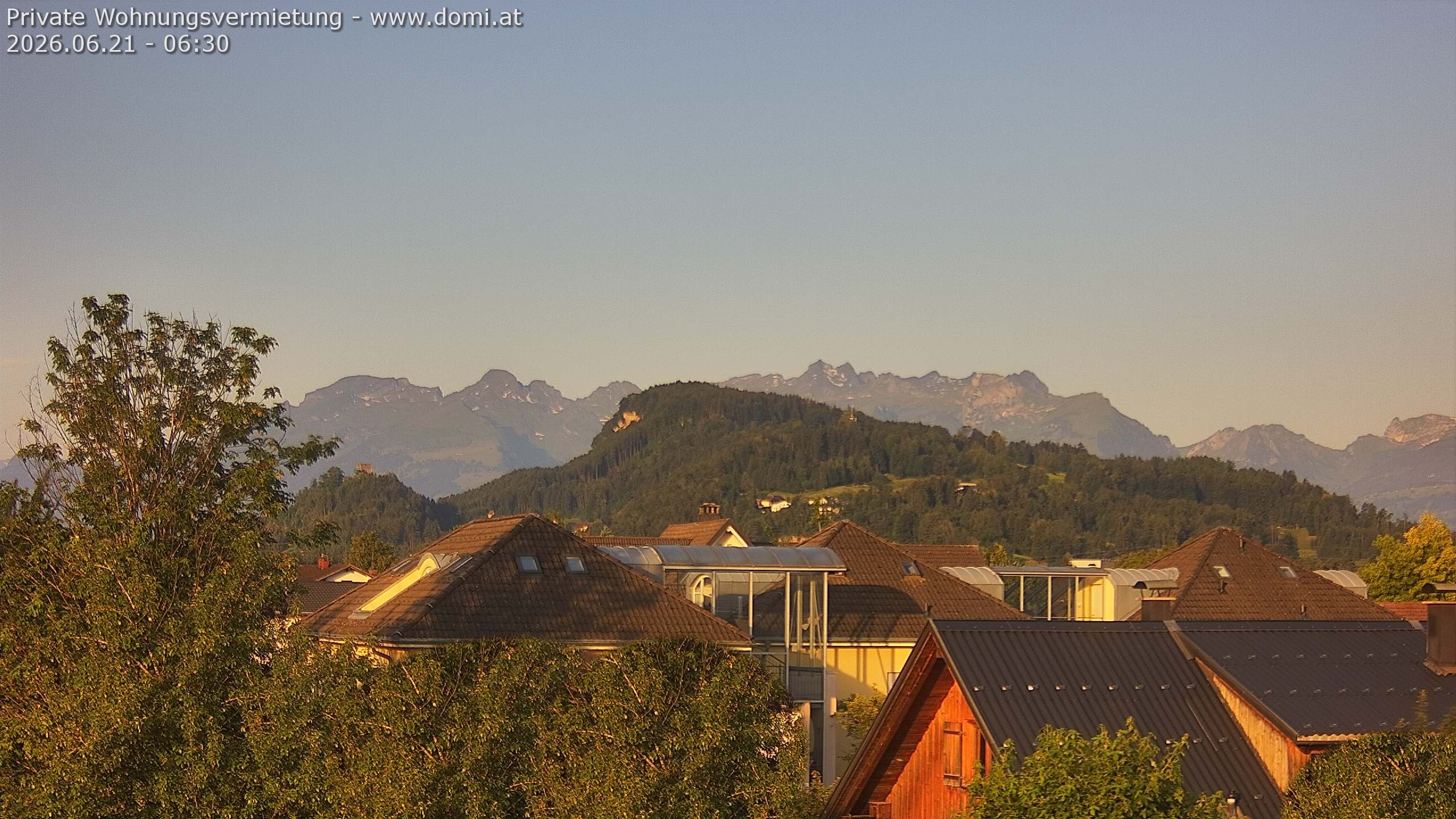 Archiv Foto Webcam Ausblick von Gisingen in Feldkirch auf Alvier und Fulfirst