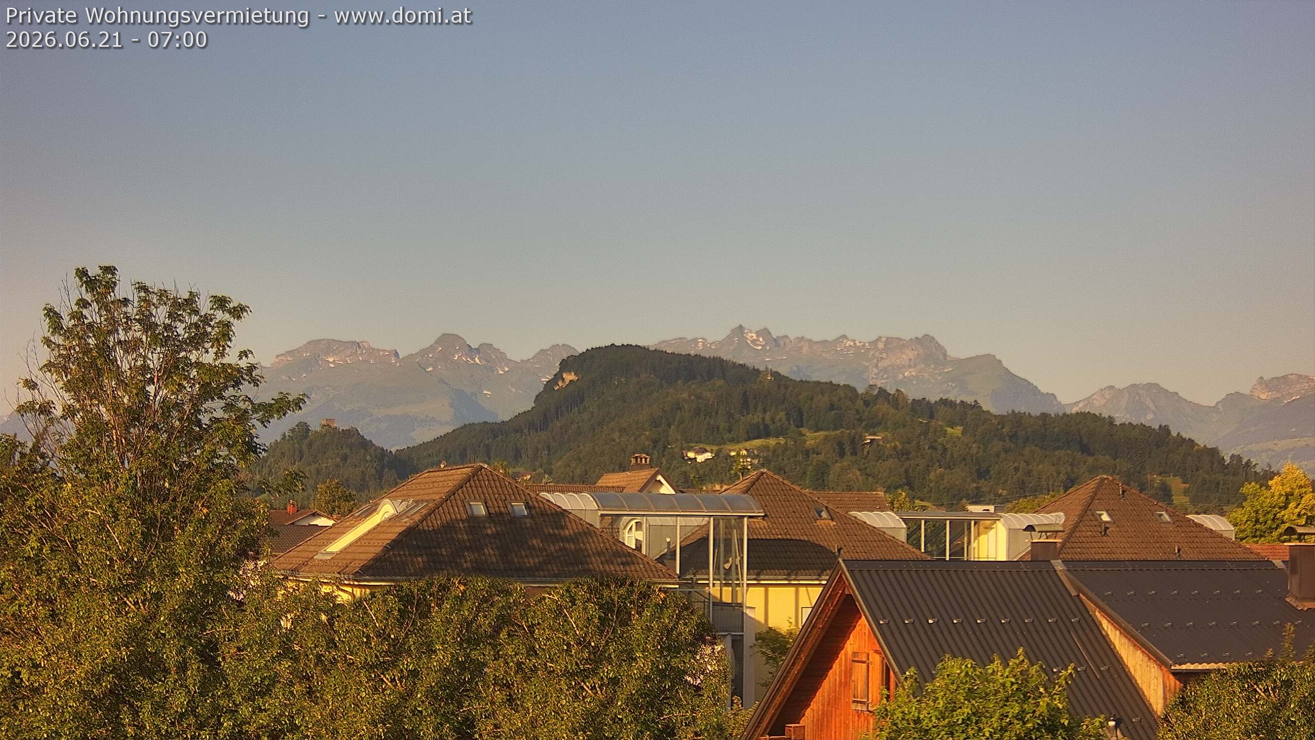Archiv Foto Webcam Ausblick von Gisingen in Feldkirch auf Alvier und Fulfirst
