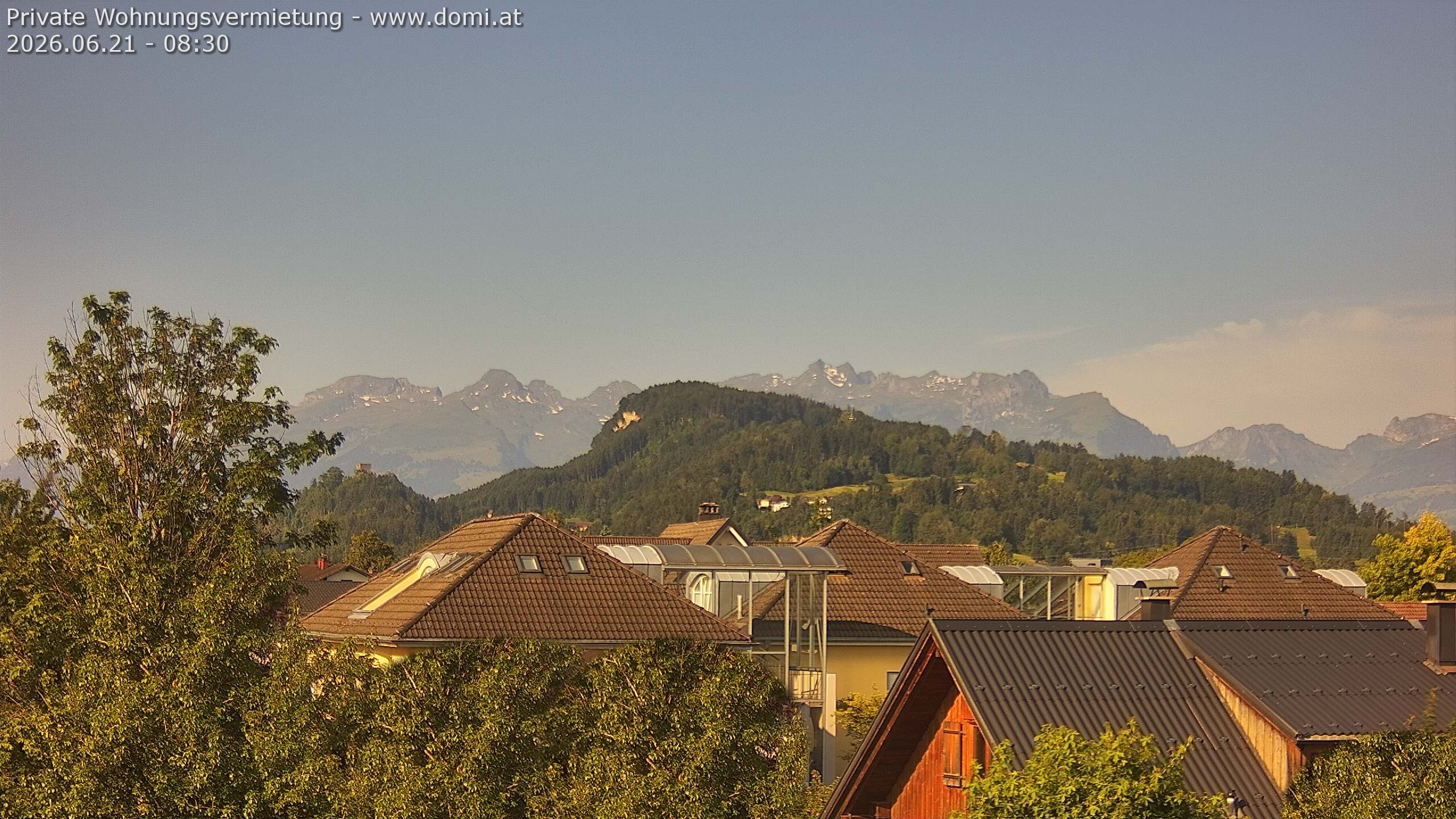 Archiv Foto Webcam Ausblick von Gisingen in Feldkirch auf Alvier und Fulfirst