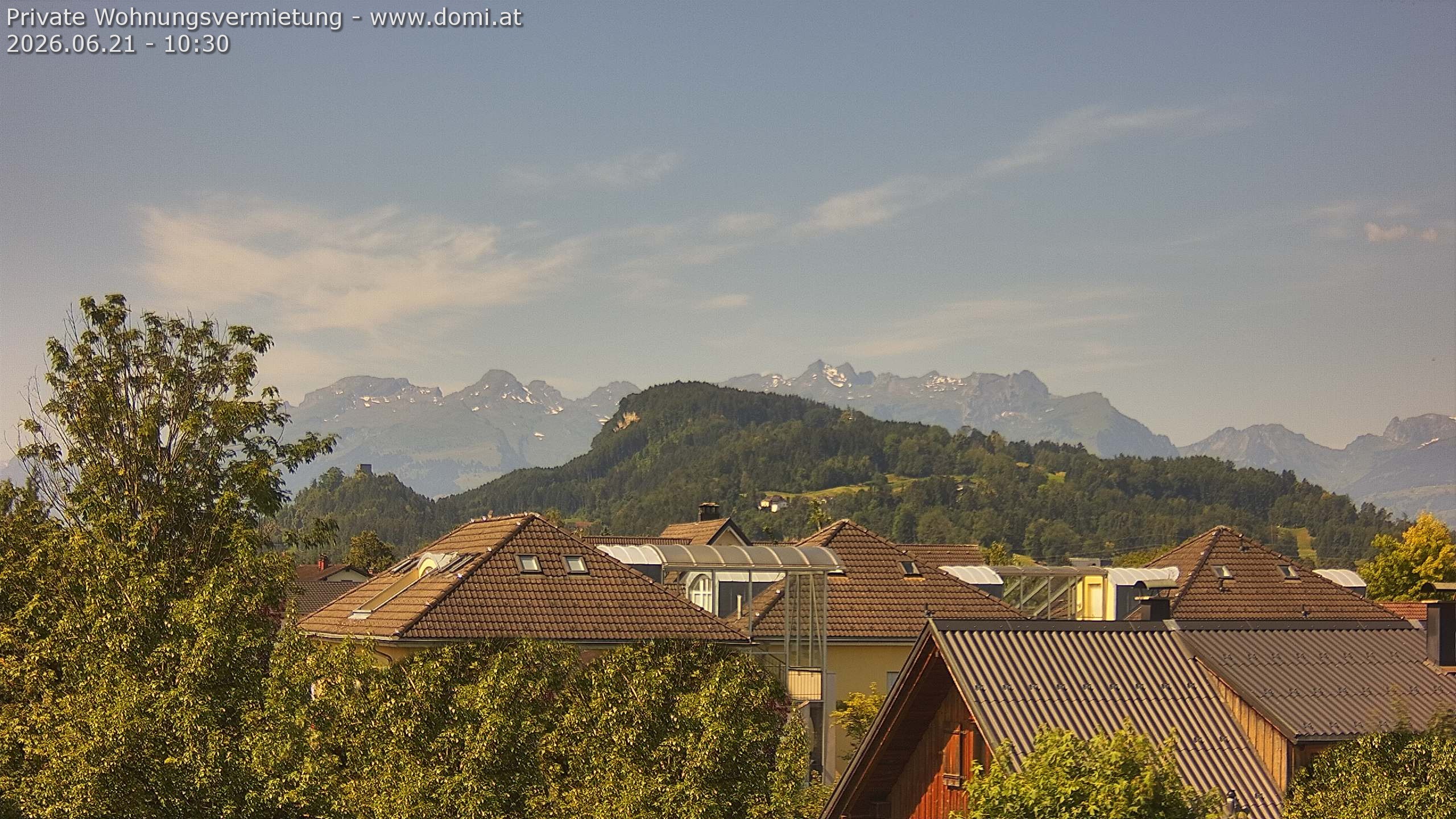Archiv Foto Webcam Ausblick von Gisingen in Feldkirch auf Alvier und Fulfirst