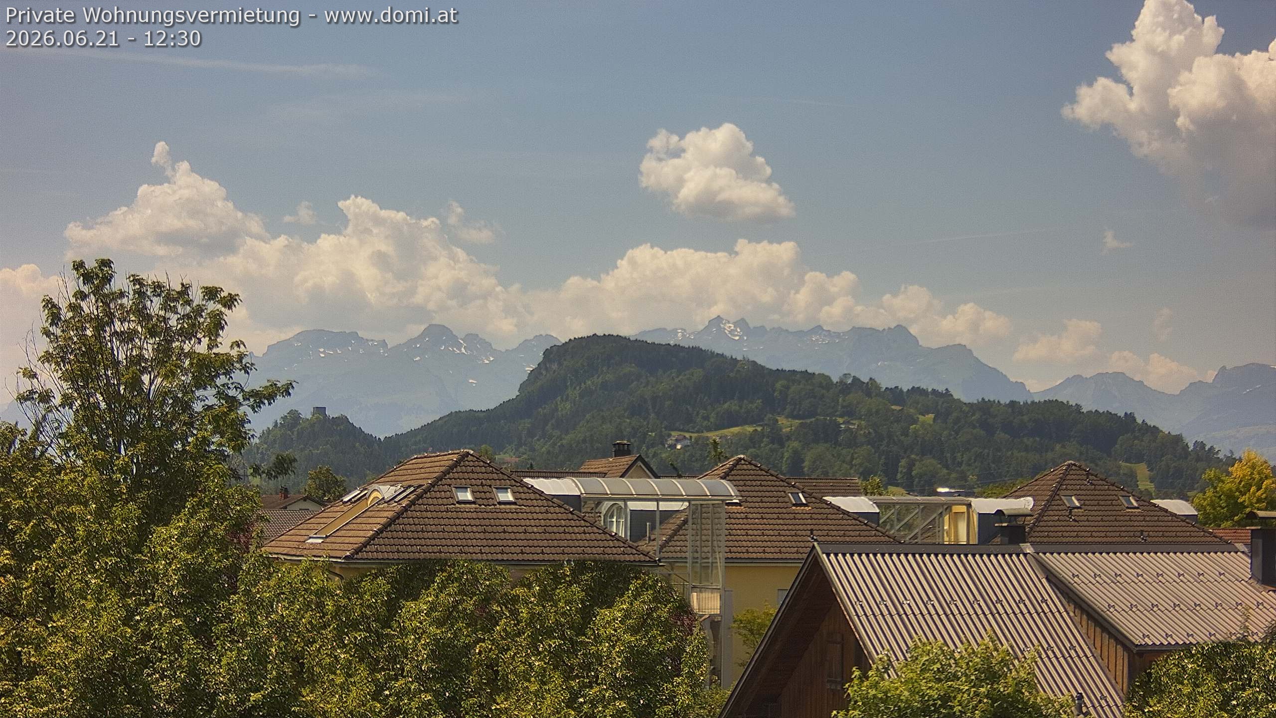 Archiv Foto Webcam Ausblick von Gisingen in Feldkirch auf Alvier und Fulfirst