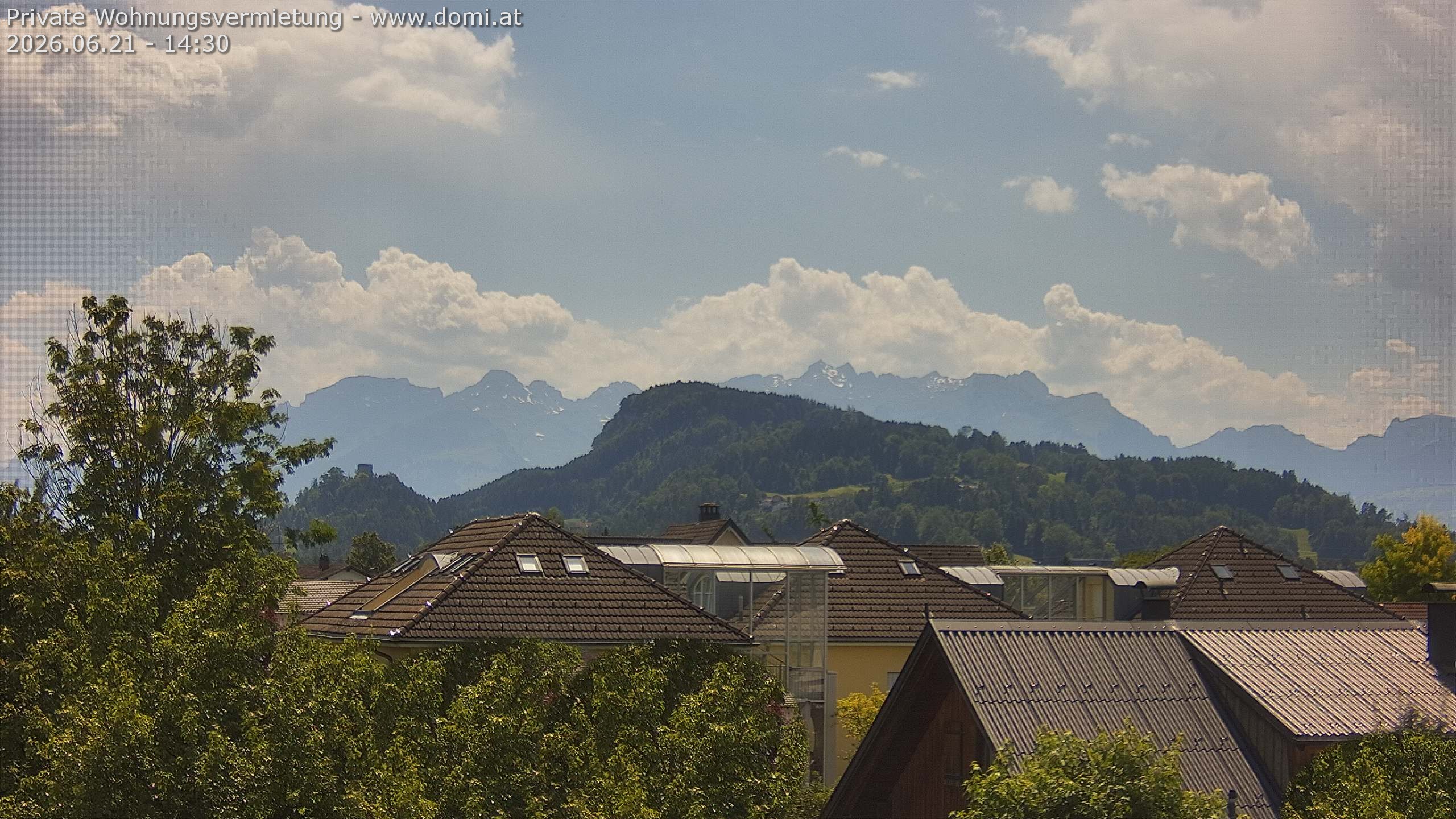Archiv Foto Webcam Ausblick von Gisingen in Feldkirch auf Alvier und Fulfirst