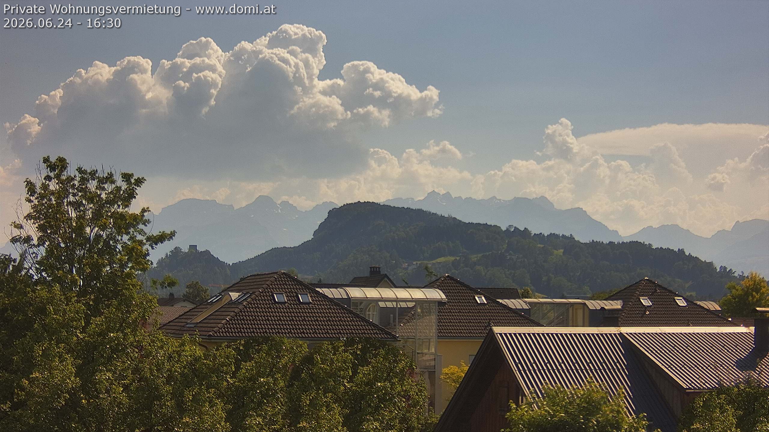 Archiv Foto Webcam Ausblick von Gisingen in Feldkirch auf Alvier und Fulfirst