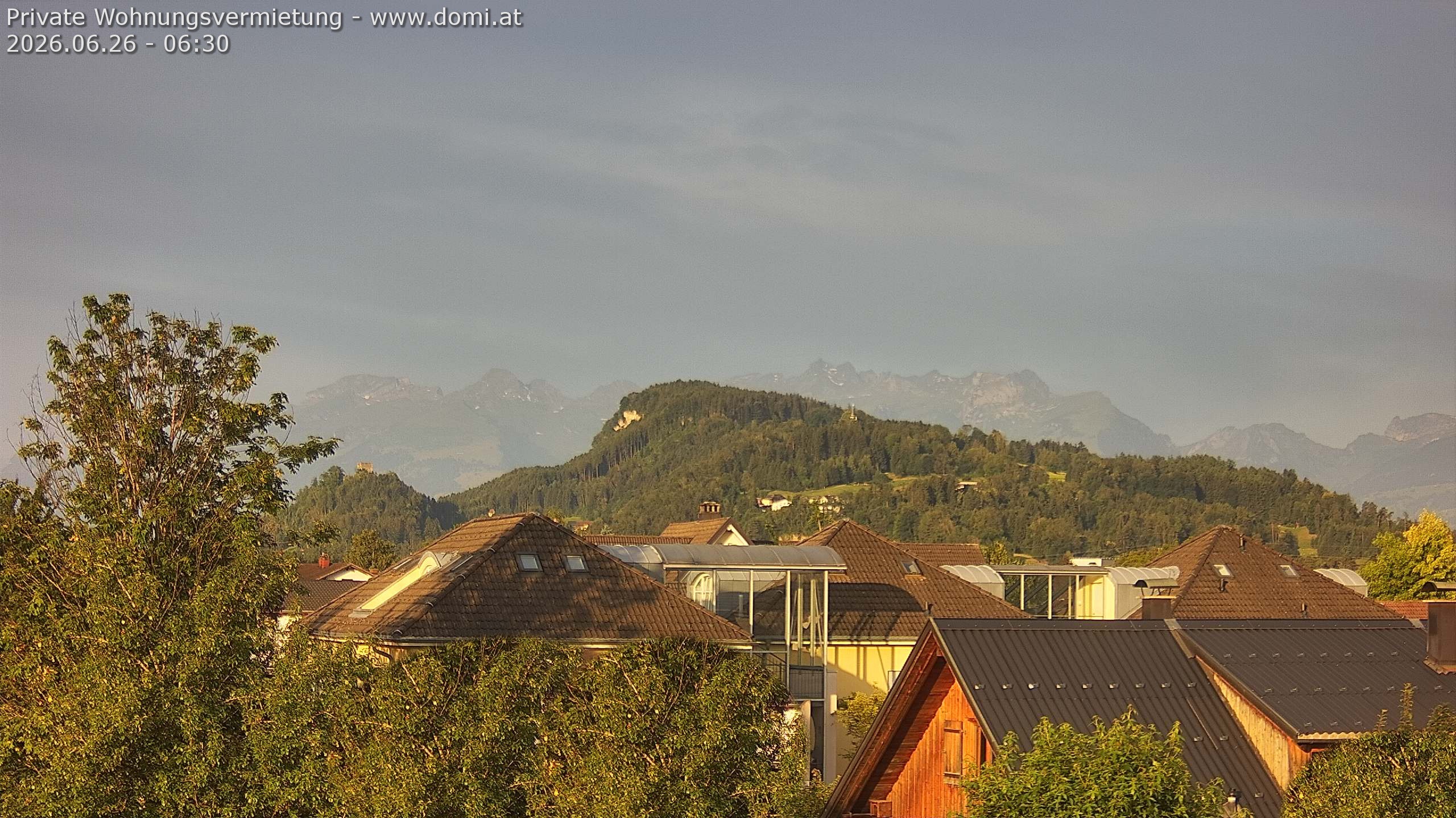 Archiv Foto Webcam Ausblick von Gisingen in Feldkirch auf Alvier und Fulfirst