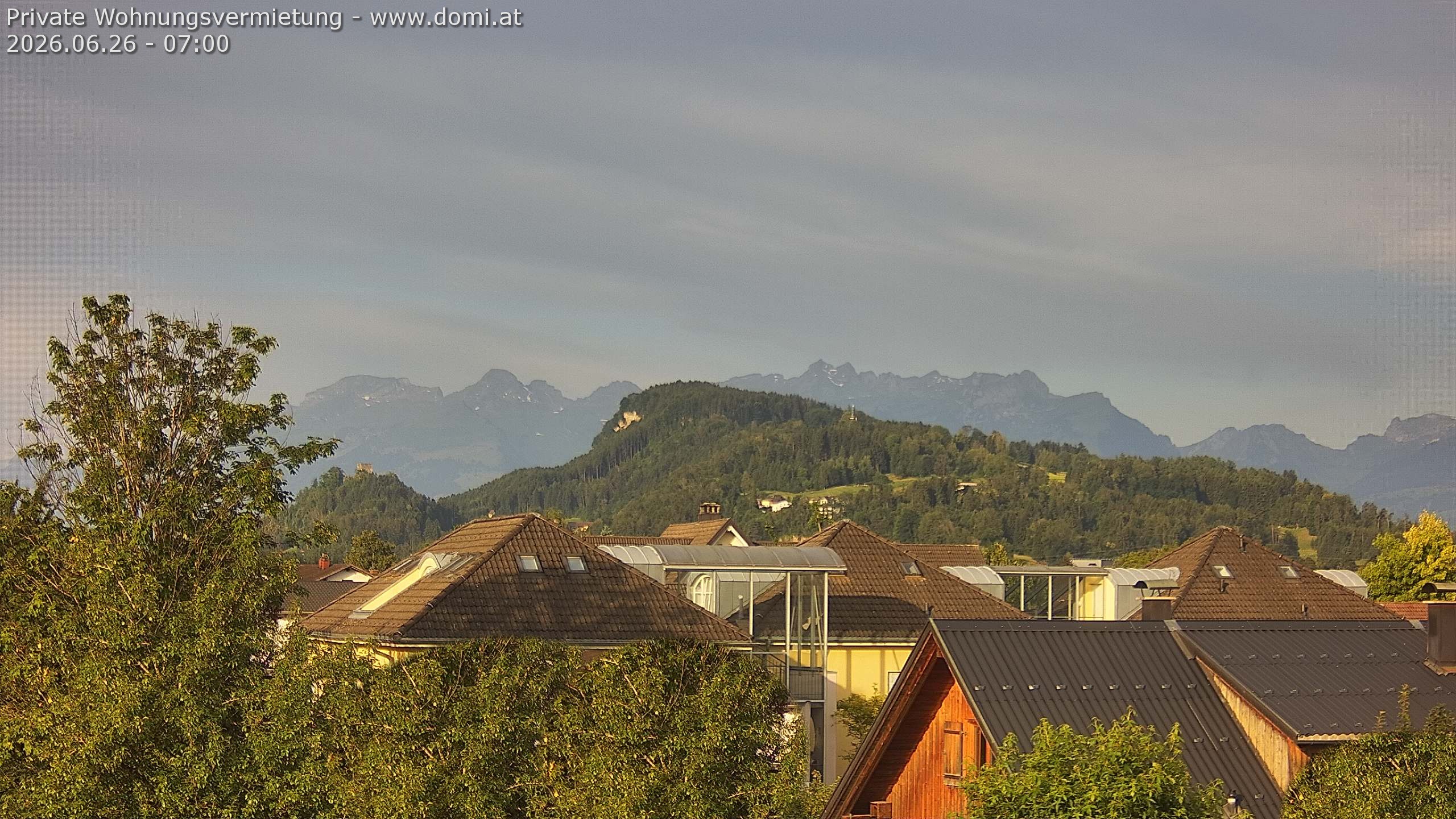 Archiv Foto Webcam Ausblick von Gisingen in Feldkirch auf Alvier und Fulfirst
