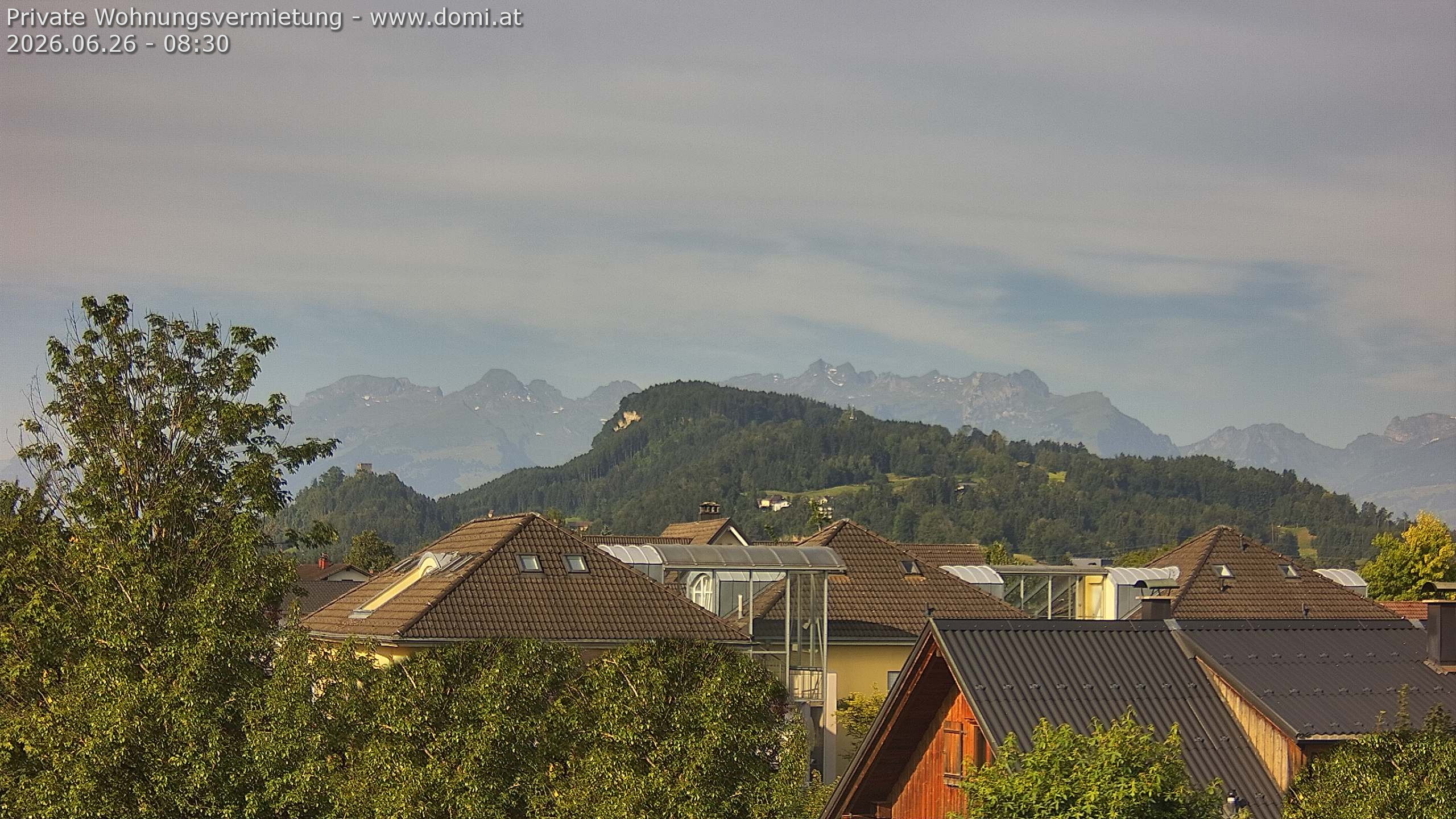 Archiv Foto Webcam Ausblick von Gisingen in Feldkirch auf Alvier und Fulfirst