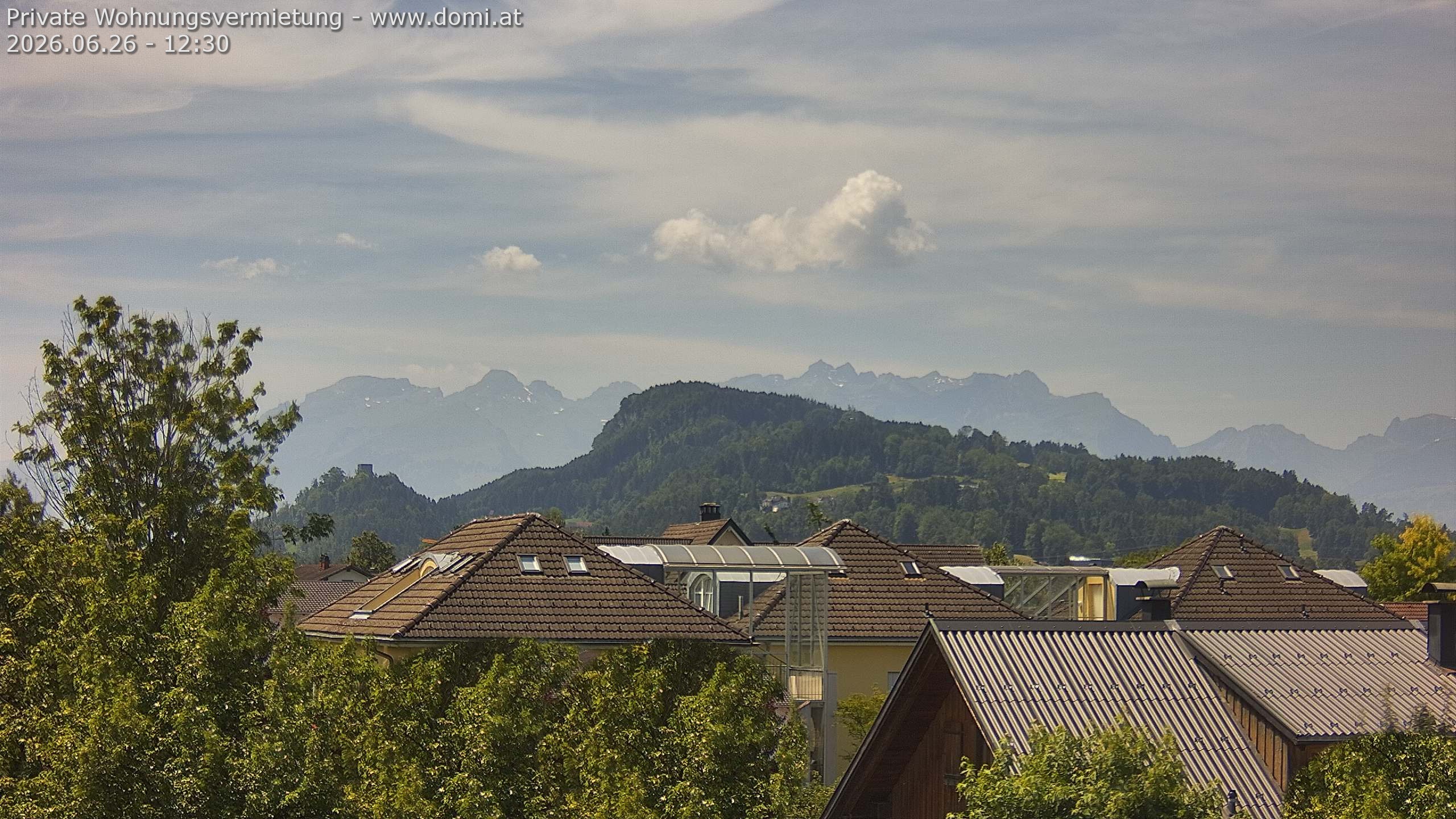 Archiv Foto Webcam Ausblick von Gisingen in Feldkirch auf Alvier und Fulfirst
