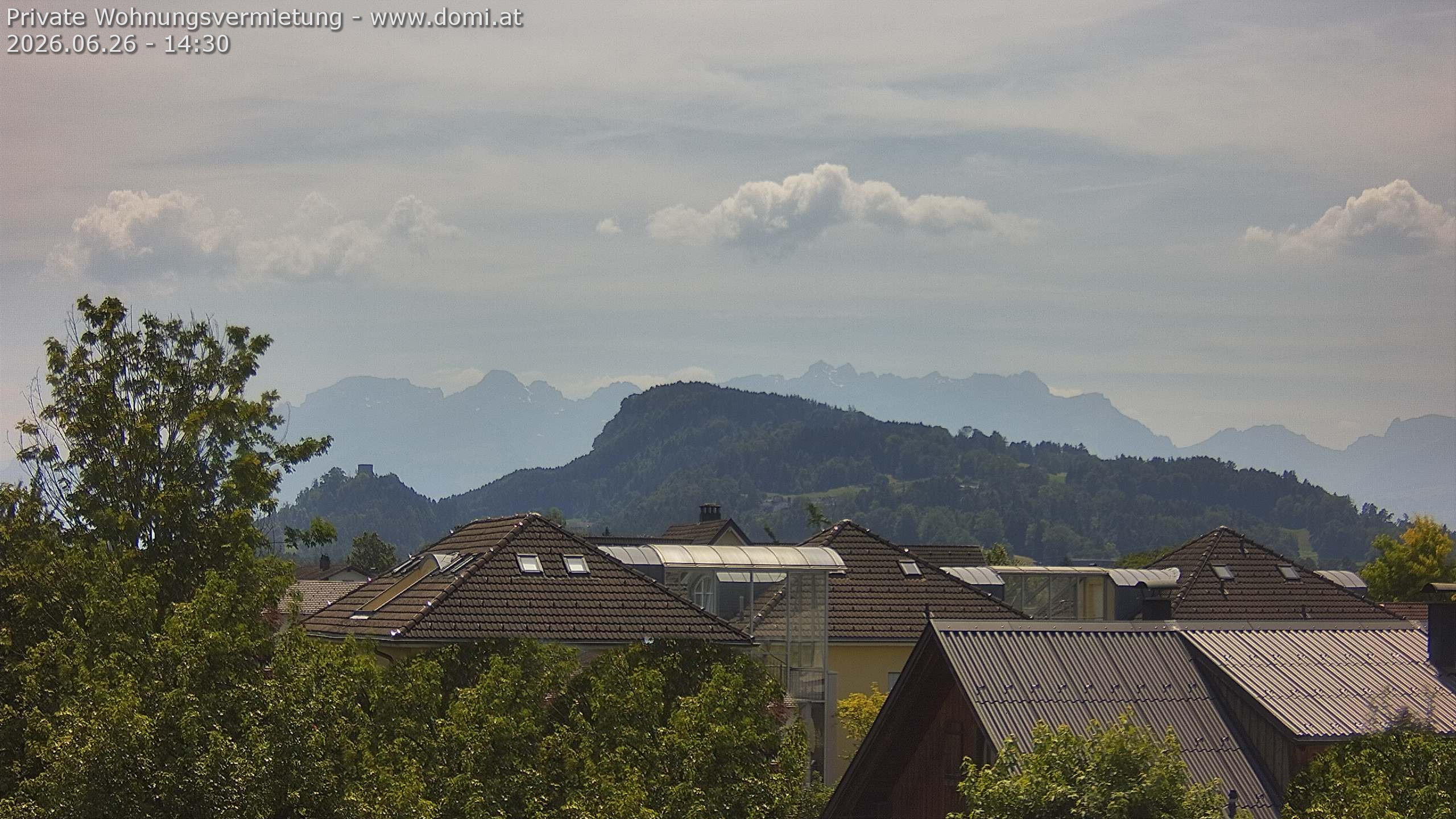 Archiv Foto Webcam Ausblick von Gisingen in Feldkirch auf Alvier und Fulfirst