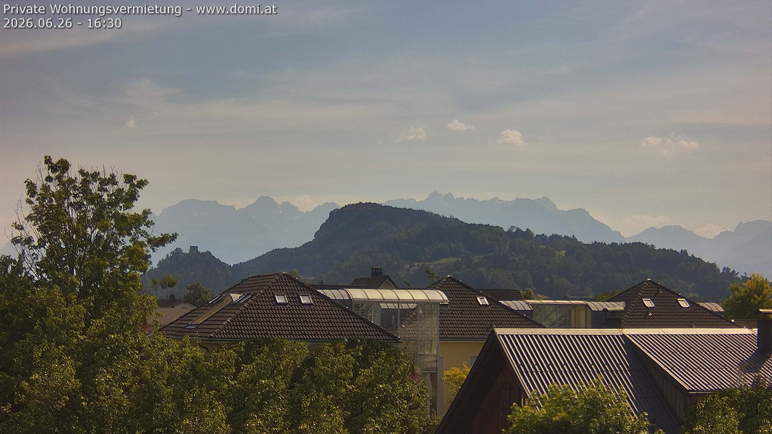 Archiv Foto Webcam Ausblick von Gisingen in Feldkirch auf Alvier und Fulfirst