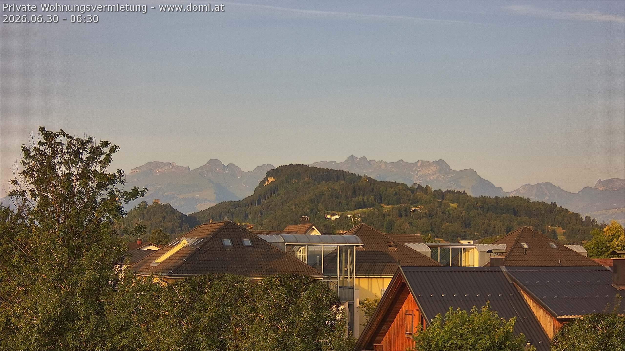 Archiv Foto Webcam Ausblick von Gisingen in Feldkirch auf Alvier und Fulfirst