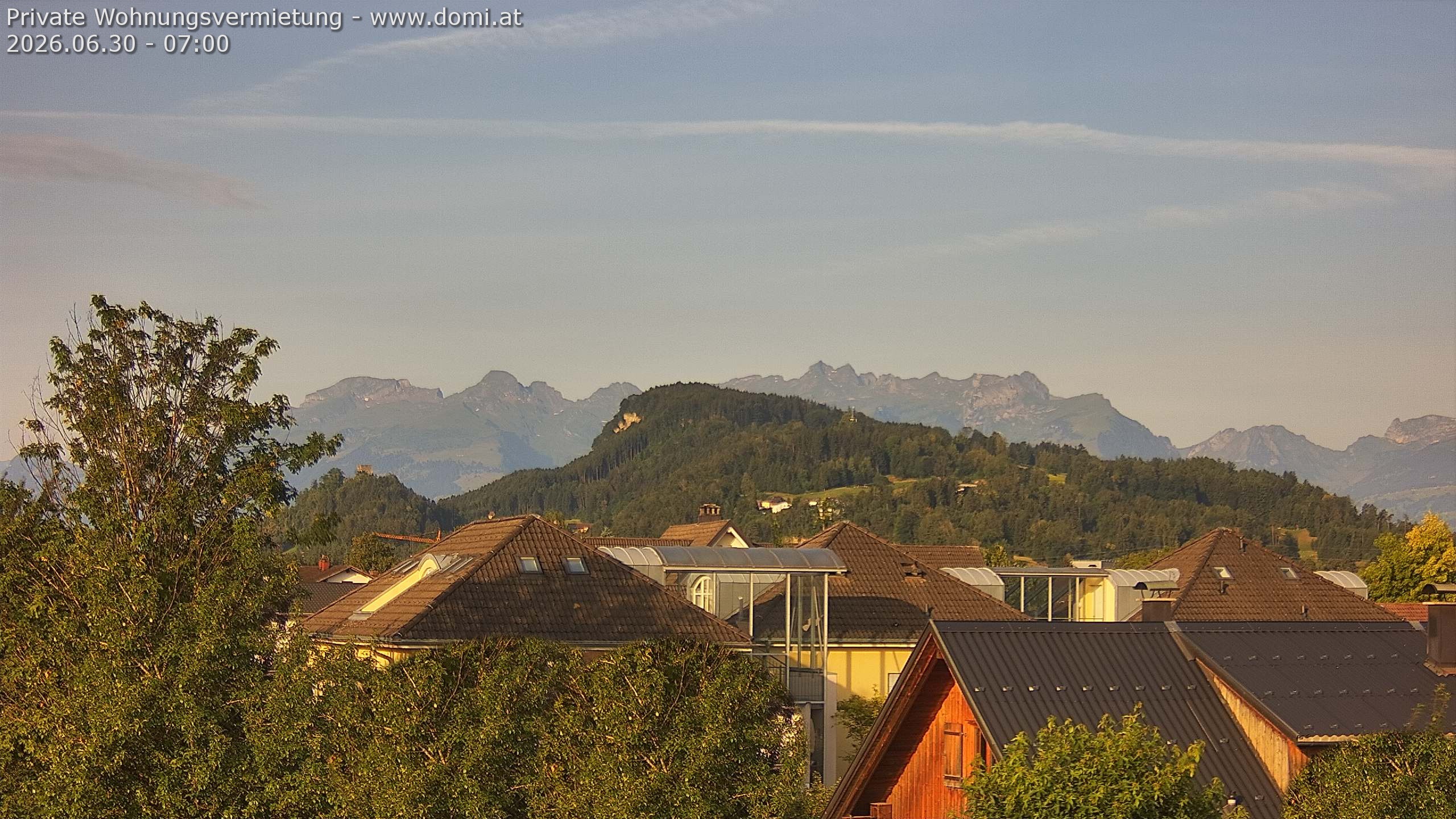 Archiv Foto Webcam Ausblick von Gisingen in Feldkirch auf Alvier und Fulfirst