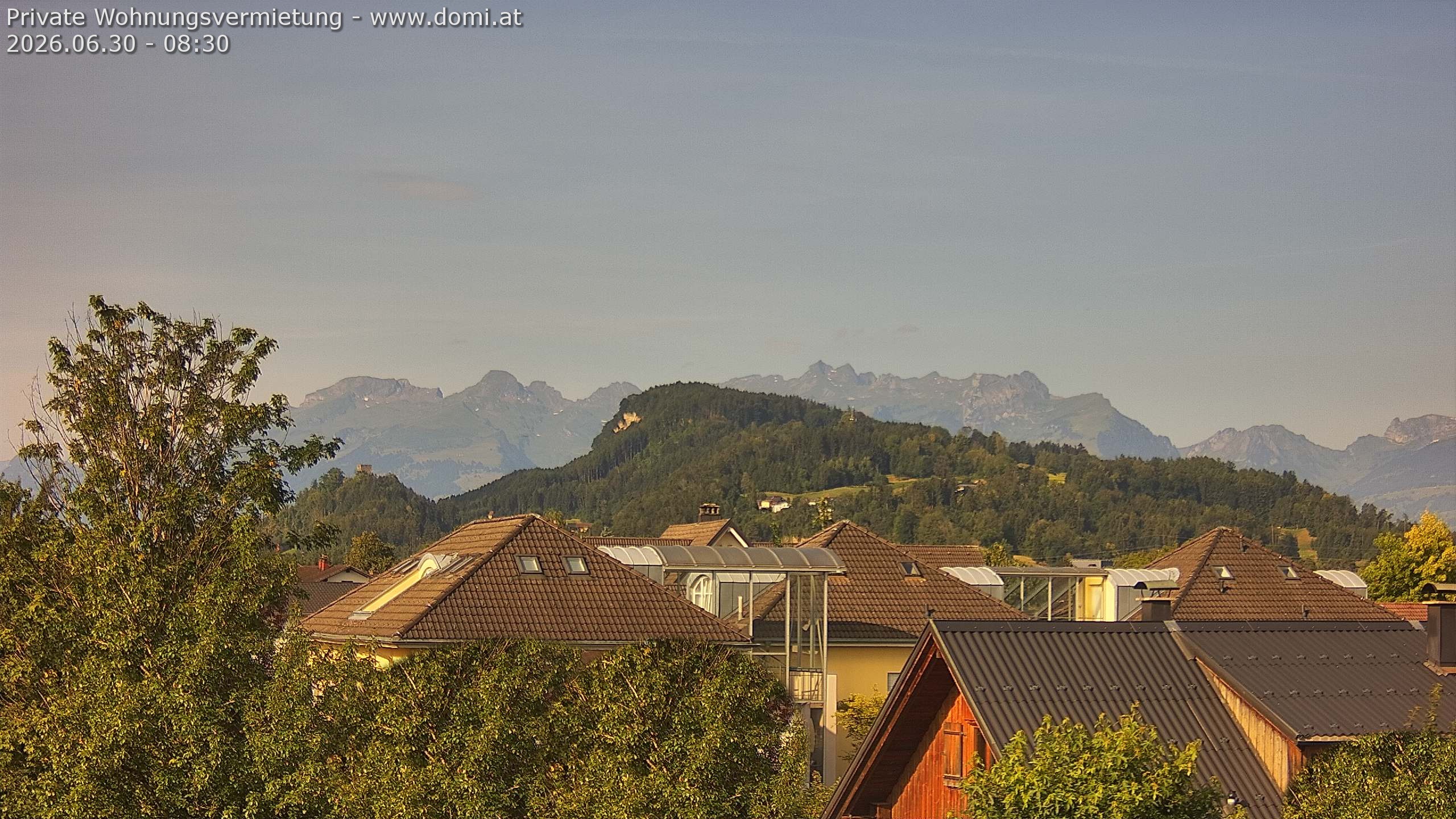 Archiv Foto Webcam Ausblick von Gisingen in Feldkirch auf Alvier und Fulfirst
