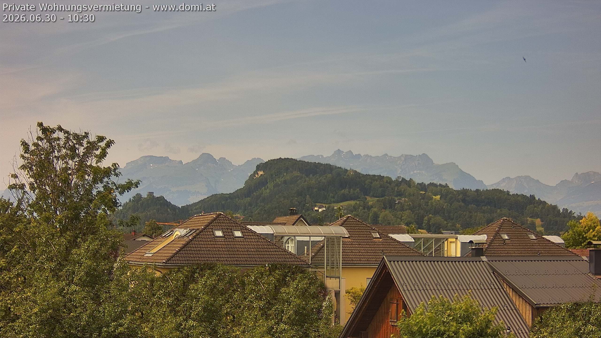 Archiv Foto Webcam Ausblick von Gisingen in Feldkirch auf Alvier und Fulfirst