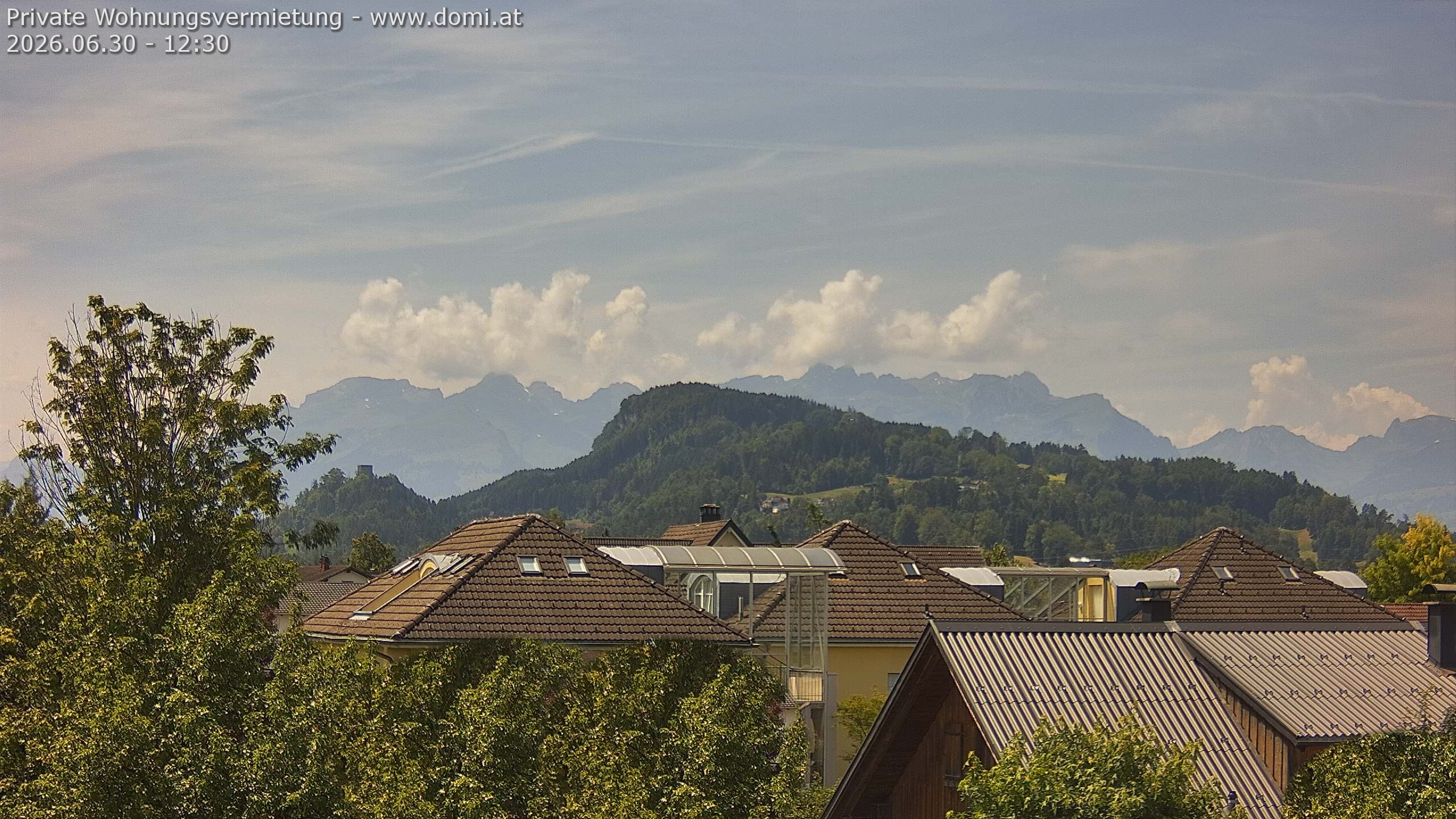 Archiv Foto Webcam Ausblick von Gisingen in Feldkirch auf Alvier und Fulfirst