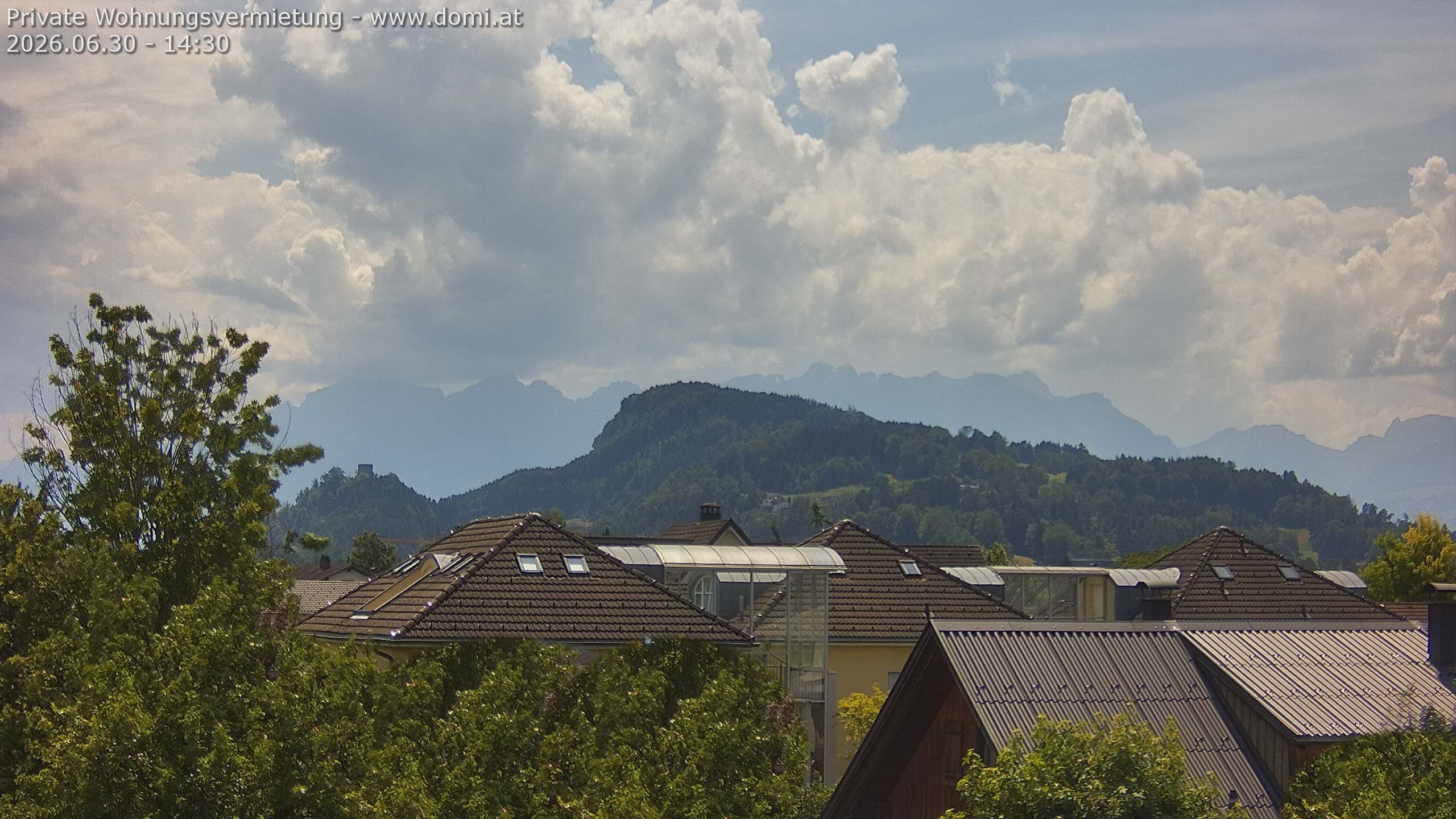 Archiv Foto Webcam Ausblick von Gisingen in Feldkirch auf Alvier und Fulfirst
