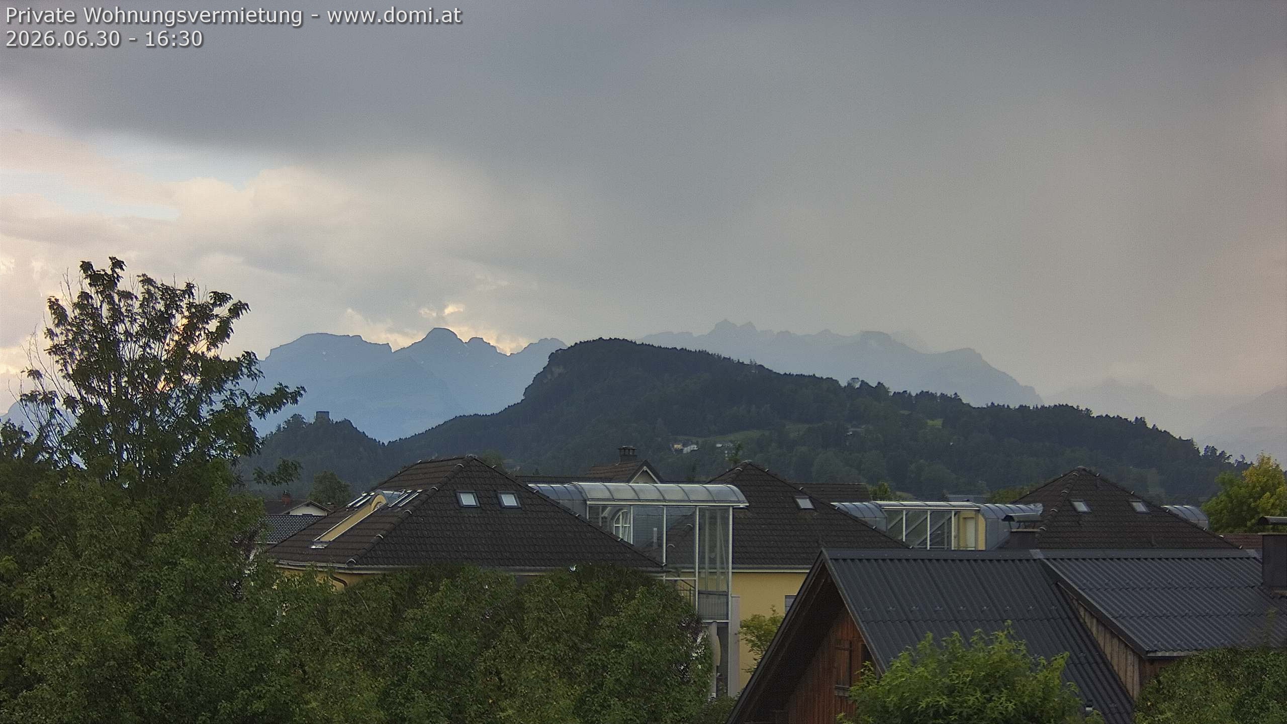 Archiv Foto Webcam Ausblick von Gisingen in Feldkirch auf Alvier und Fulfirst