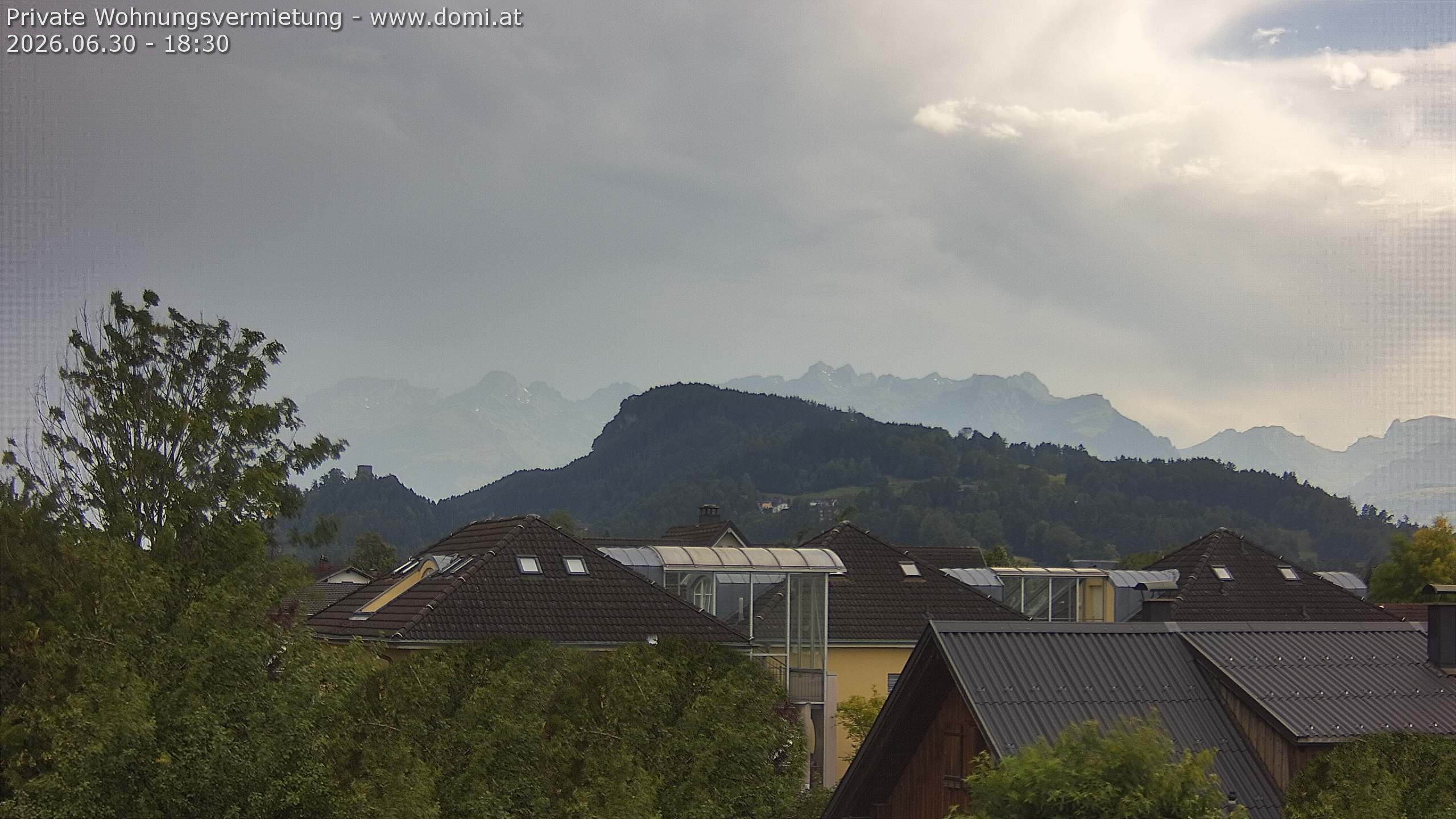 Archiv Foto Webcam Ausblick von Gisingen in Feldkirch auf Alvier und Fulfirst