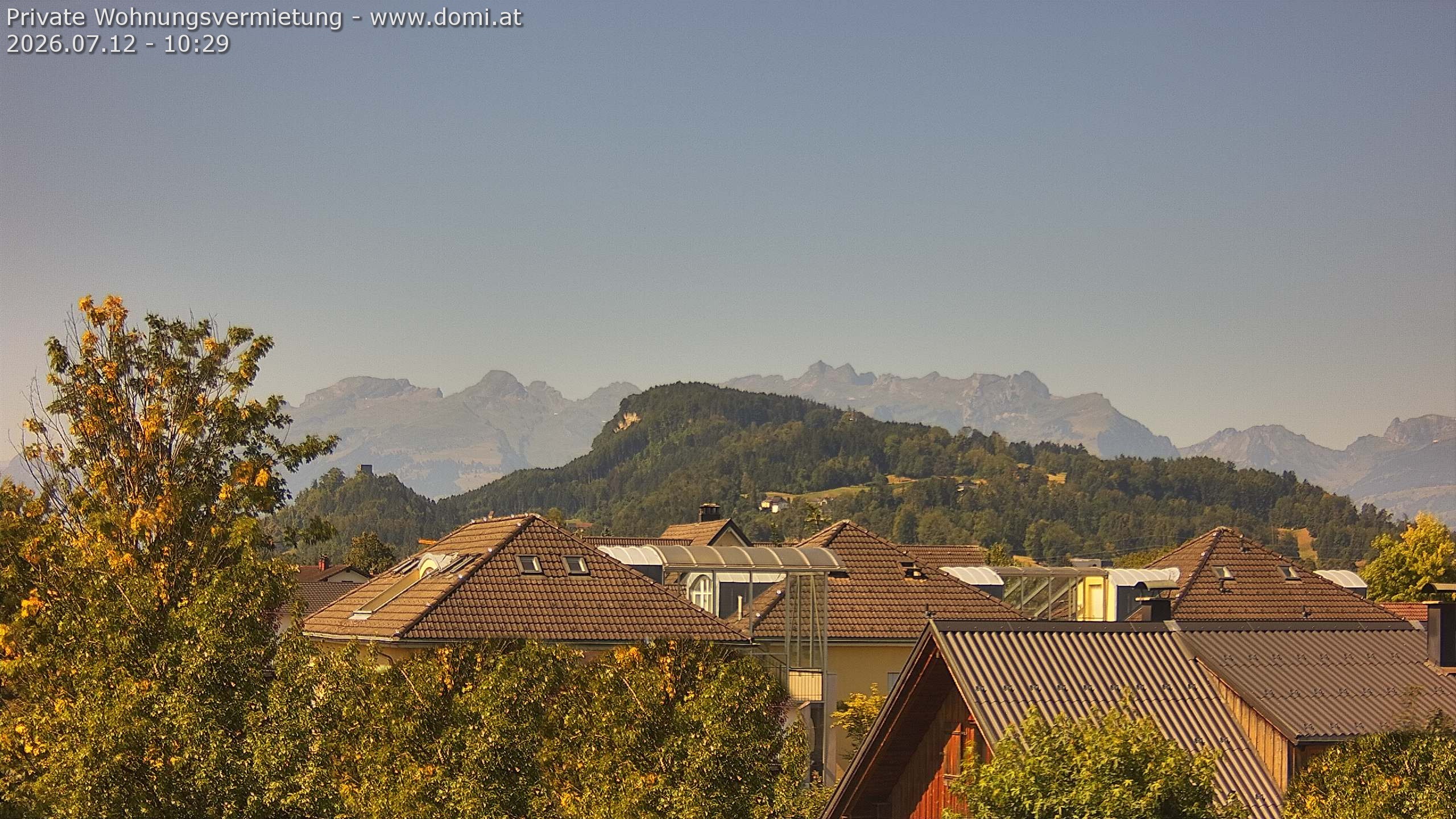Archived image Webcam View of Alvier and Fulfirst from Gisingen in Feldkirch