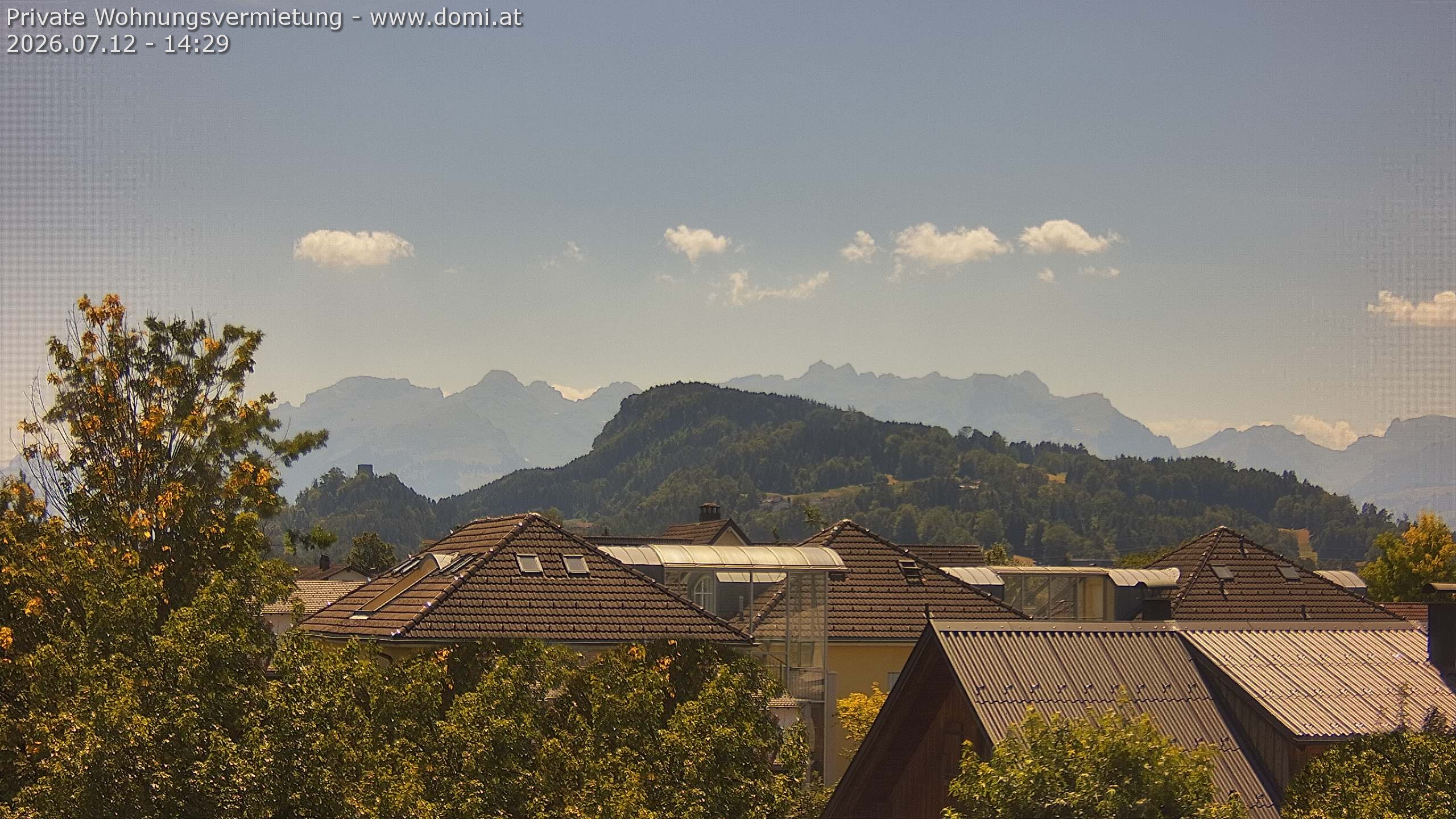 Archived image Webcam View of Alvier and Fulfirst from Gisingen in Feldkirch