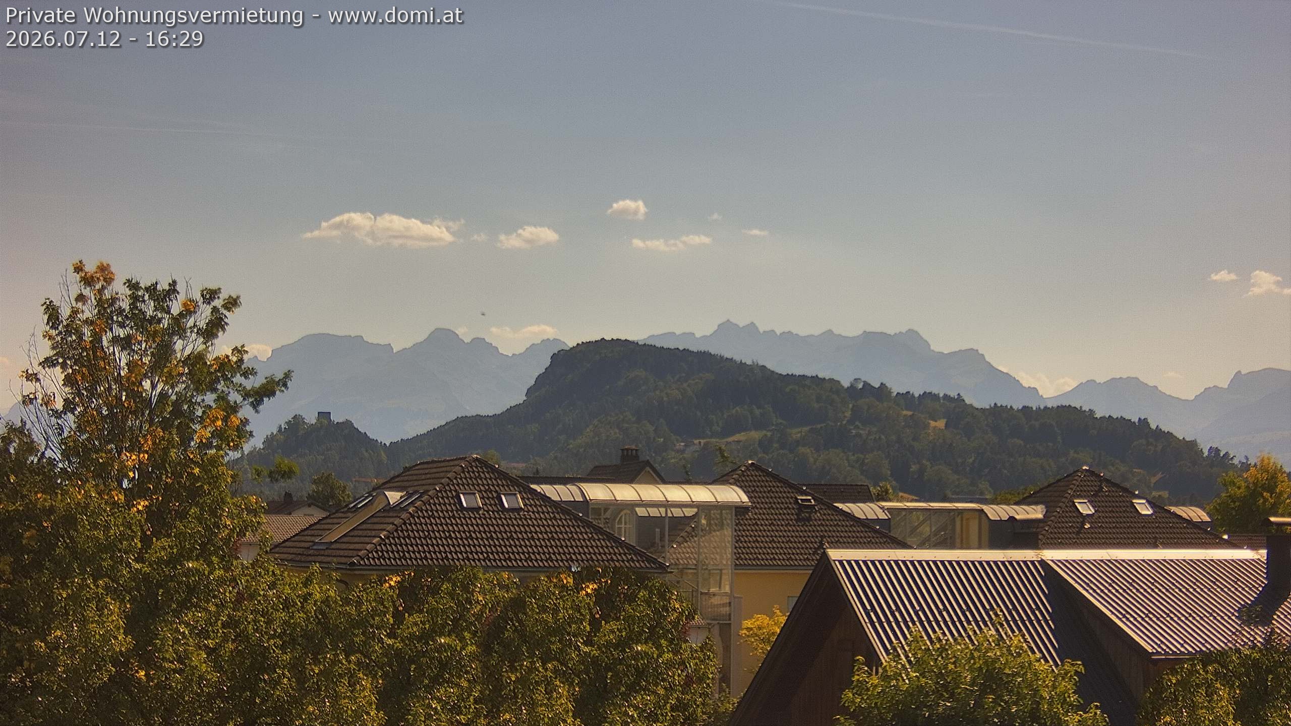 Archived image Webcam View of Alvier and Fulfirst from Gisingen in Feldkirch
